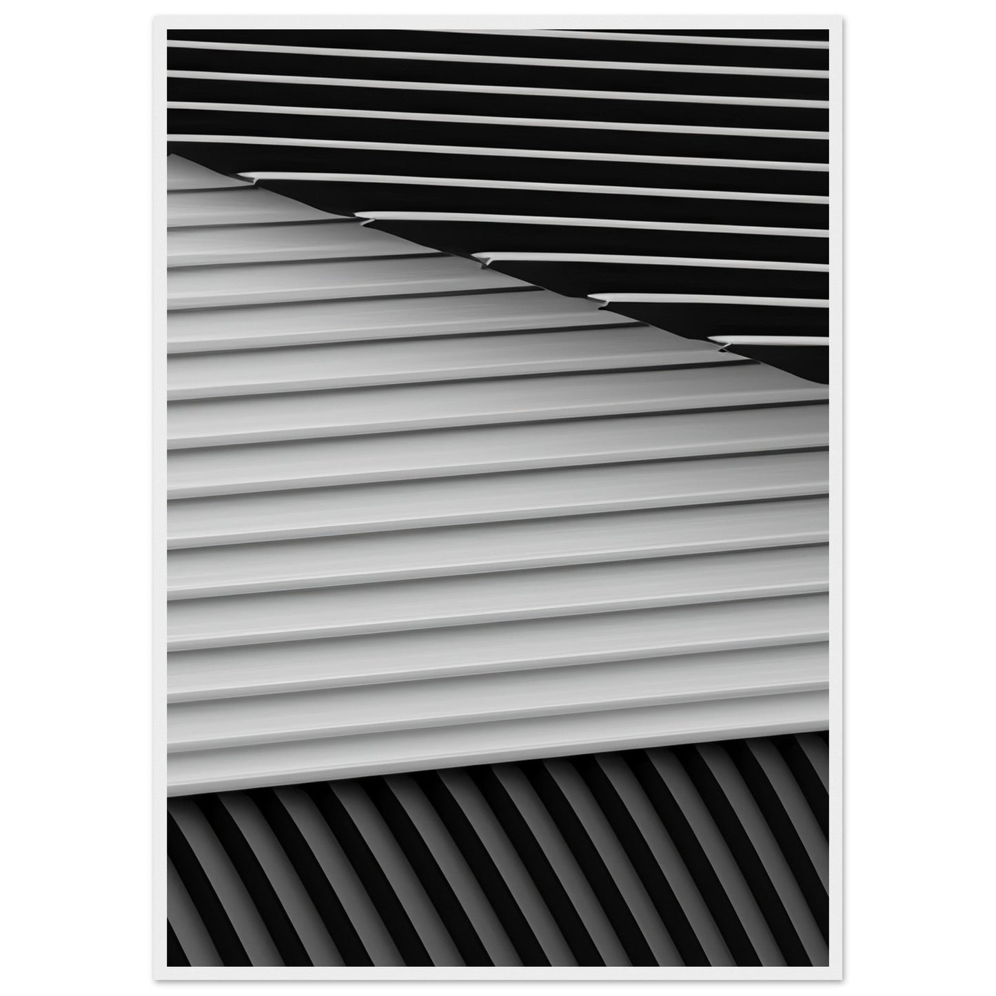 Smart 'Black & White' - Premium Matte Paper Wooden Framed Poster