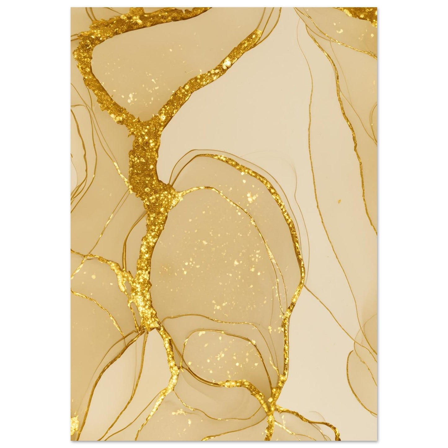 Marble 'Gold' - Premium Matte Paper Poster