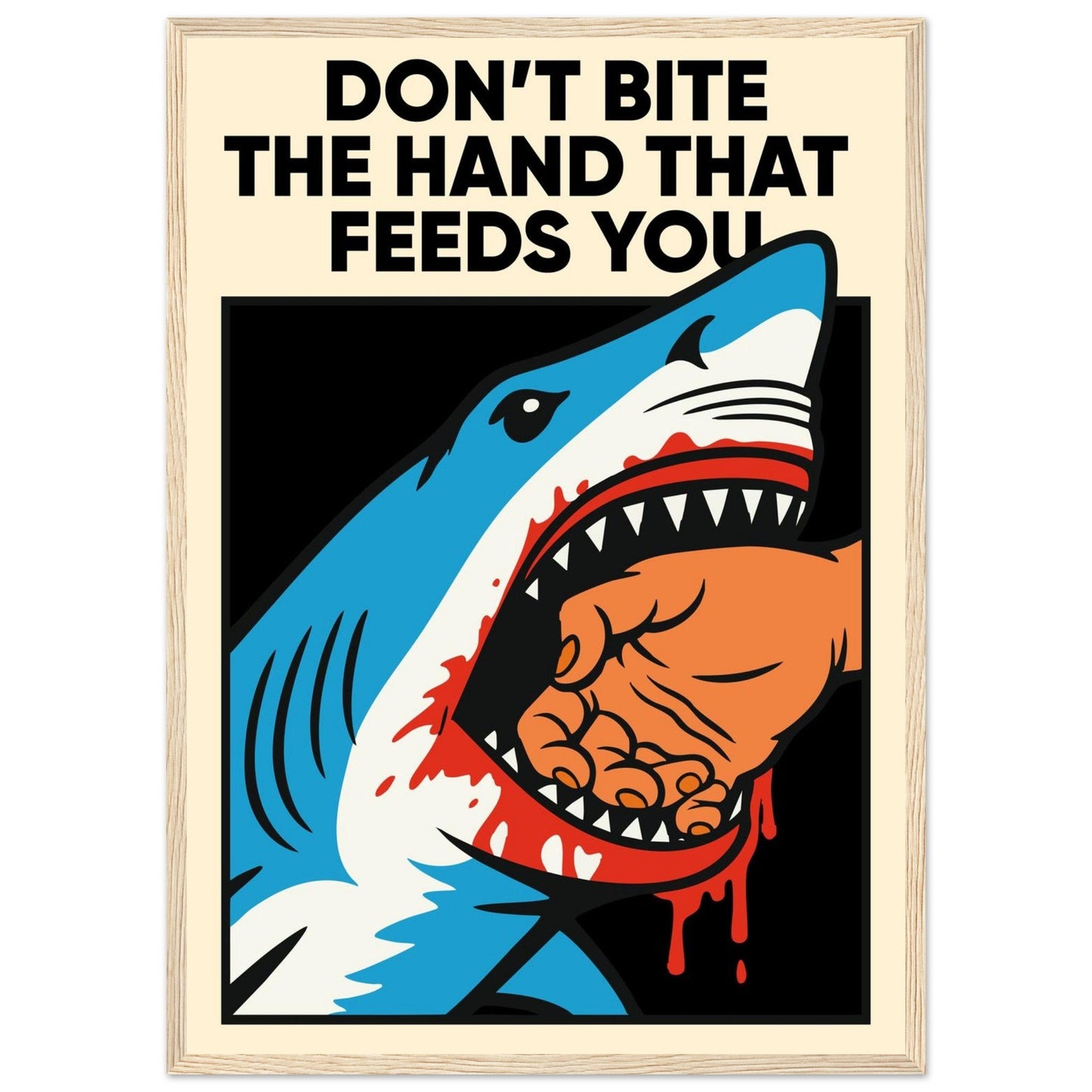 FEEDING TIME - Premium Matte Paper Wooden Framed Poster