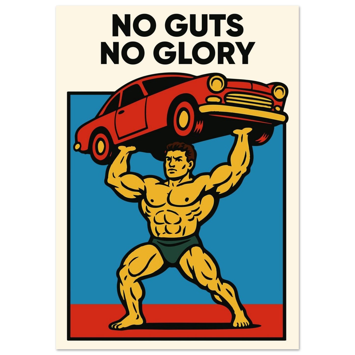 NO GUTS NO GLORY - Premium Matte Paper Poster