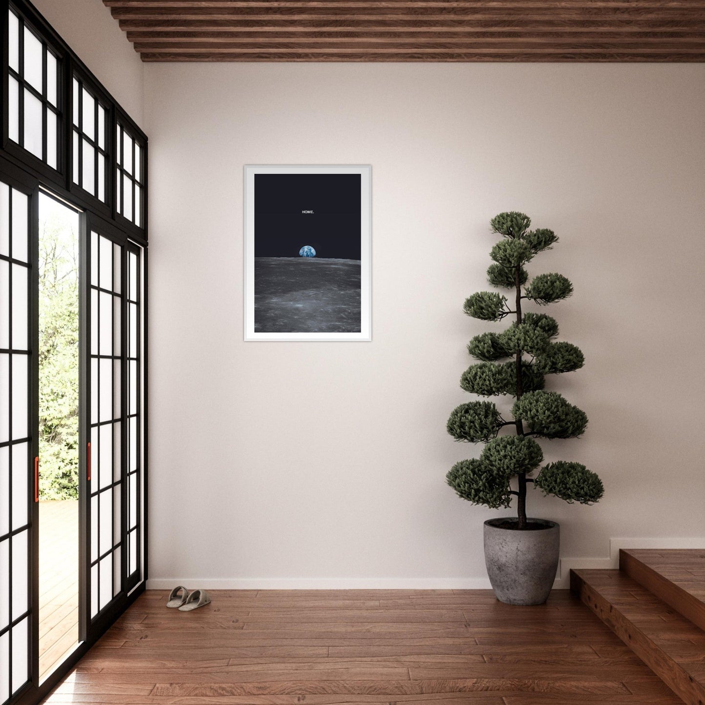 Ed Dickinson 'HOME' - Premium Matte Paper Wooden Framed Poster