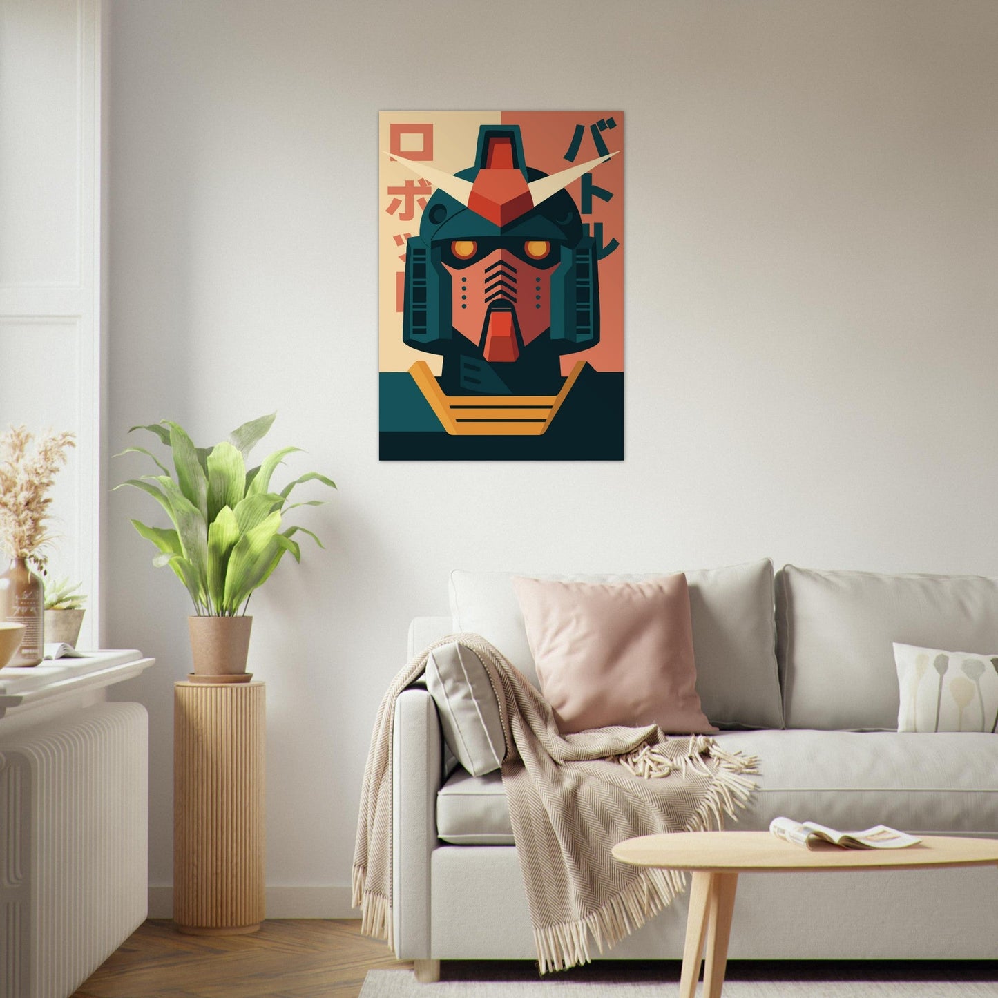 Robot Battle - Premium Matte Paper Poster