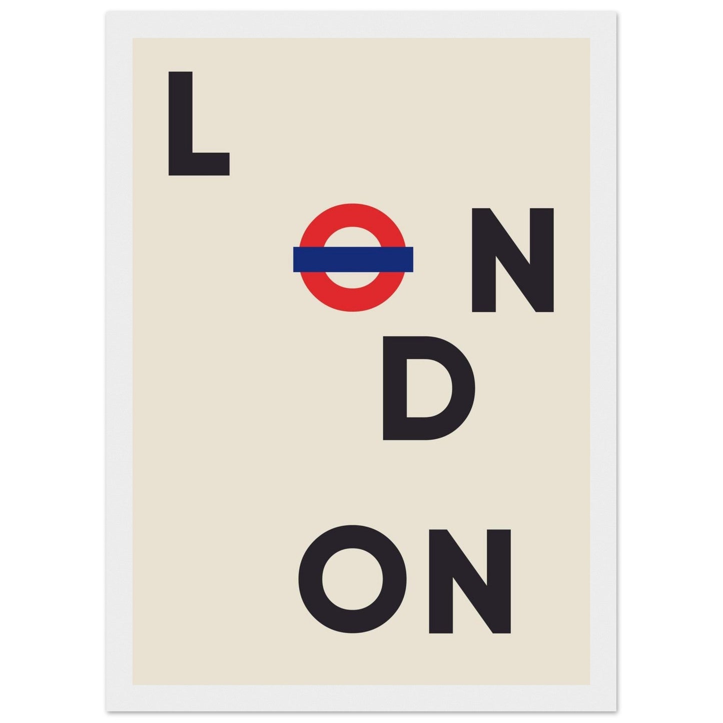 Cities/ Places 'London' - Premium Matte Paper Wooden Framed Poster