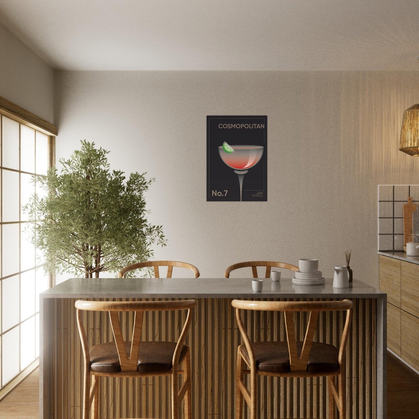 Cocktail 'Cosmopolitan' - Premium Matte Paper Poster
