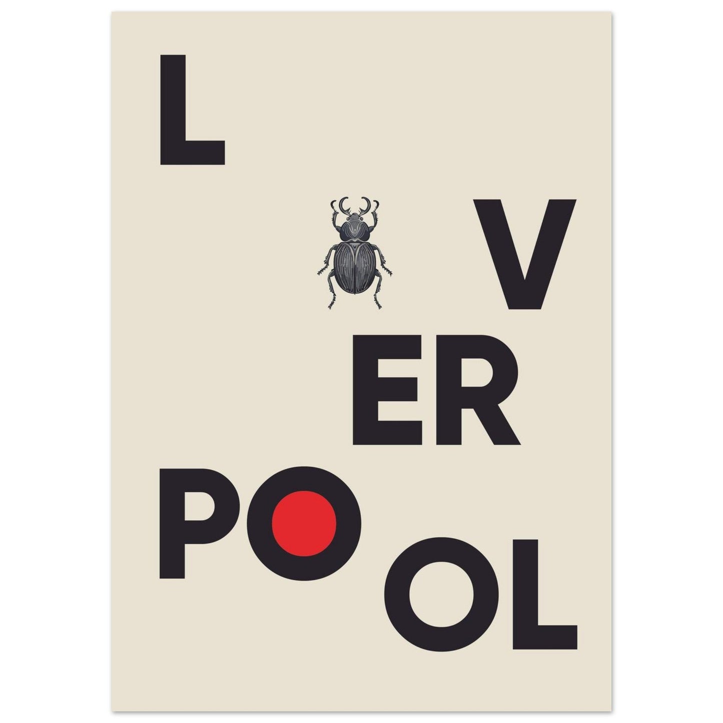 Cities/ Places 'Liverpool' - Premium Matte Paper Poster