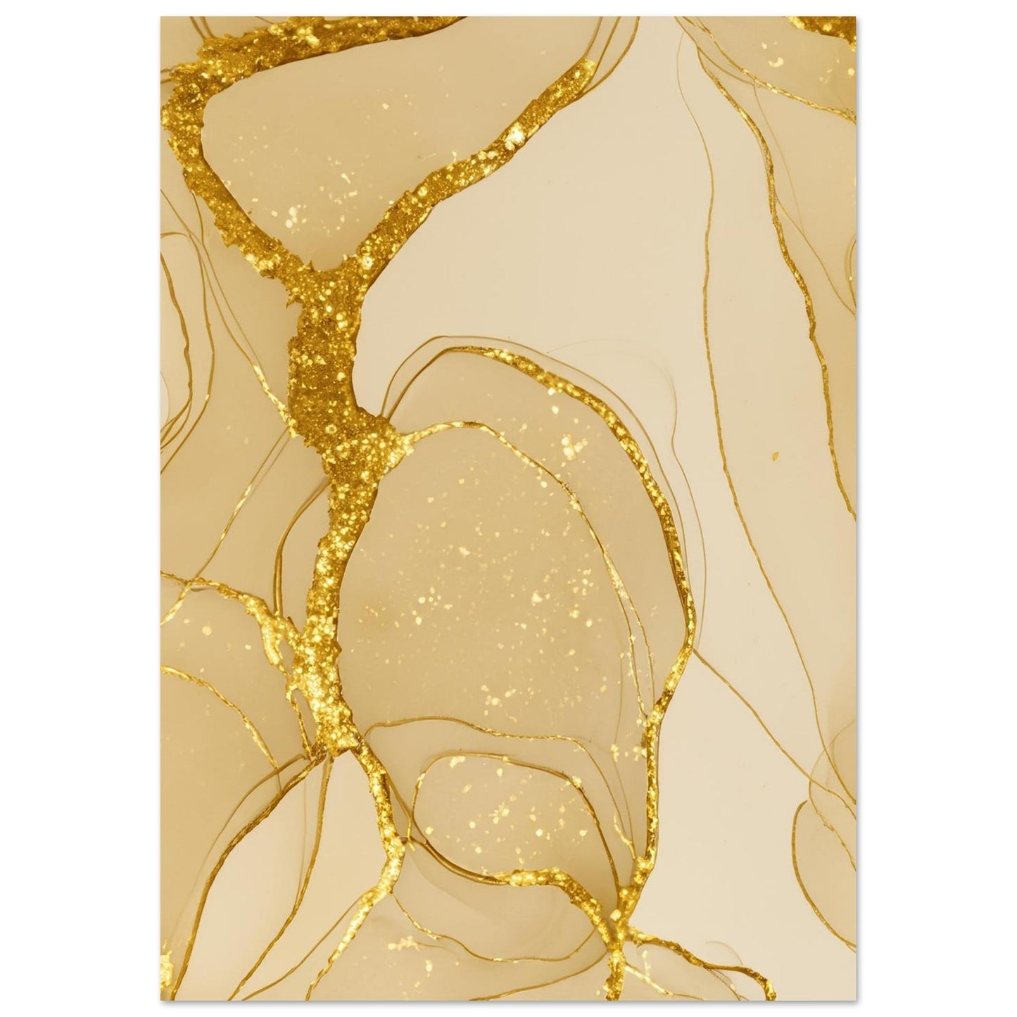 Marble 'Gold' - Premium Matte Paper Poster