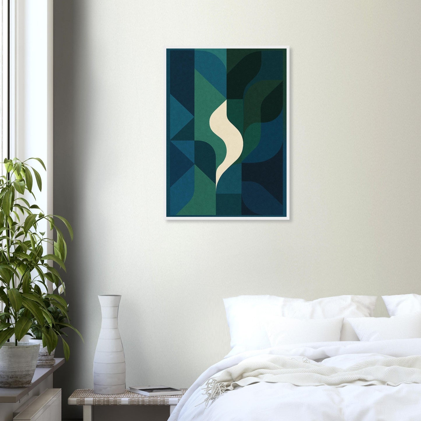 Abstract Night - Premium Matte Paper Wooden Framed Poster