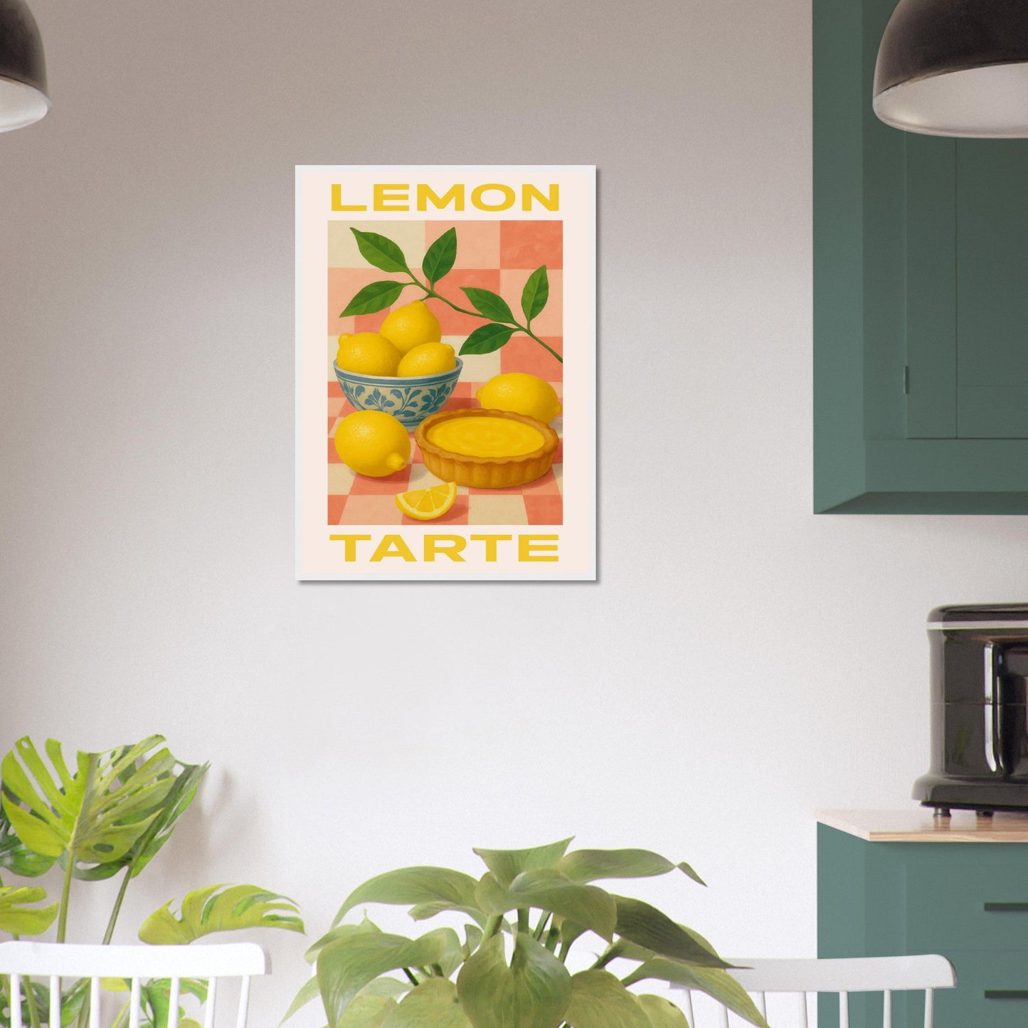 Fruity 'Lemon Tarte' - Premium Matte Paper Wooden Framed Poster