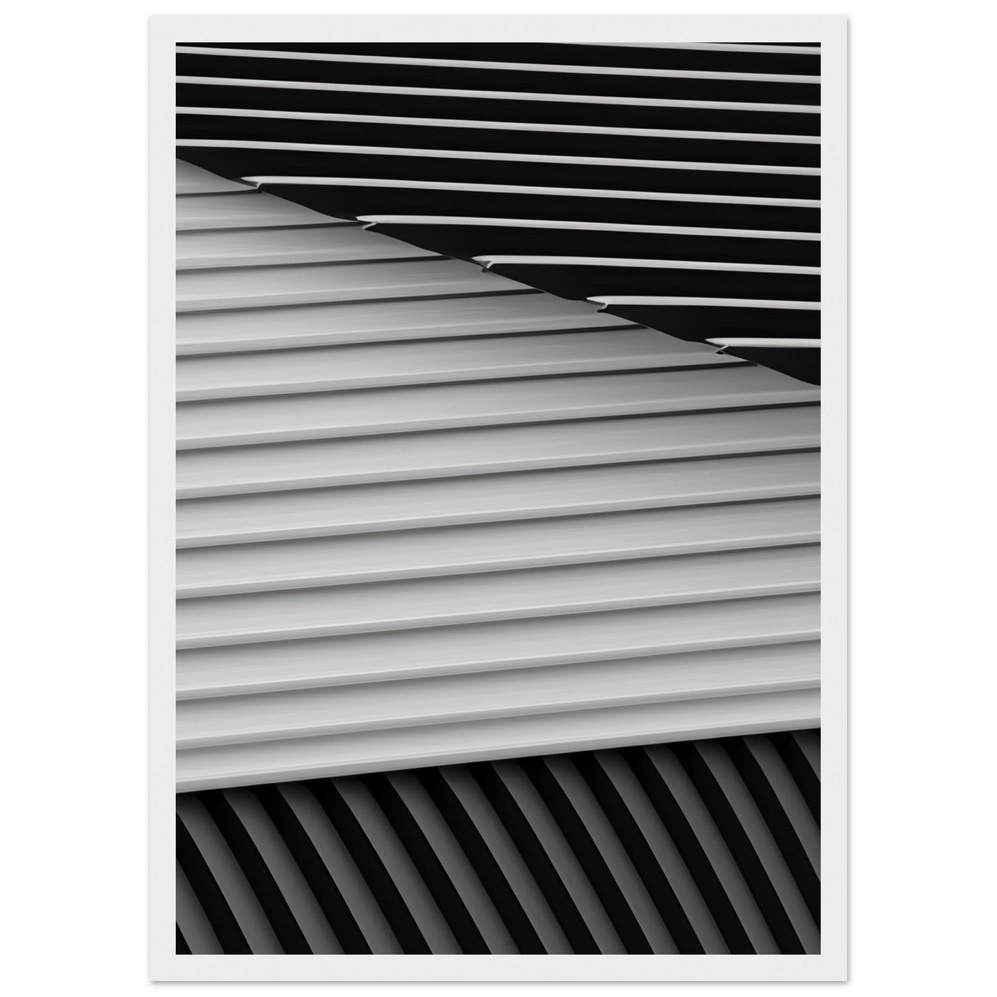 Smart 'Black & White' - Premium Matte Paper Wooden Framed Poster