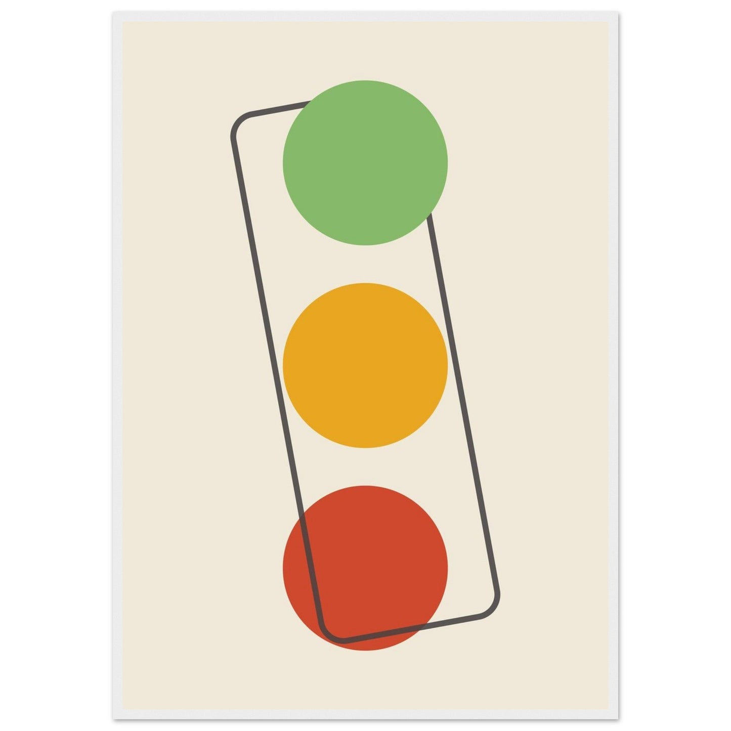 Sign 'The Lights' - Premium Matte Paper Wooden Framed Poster