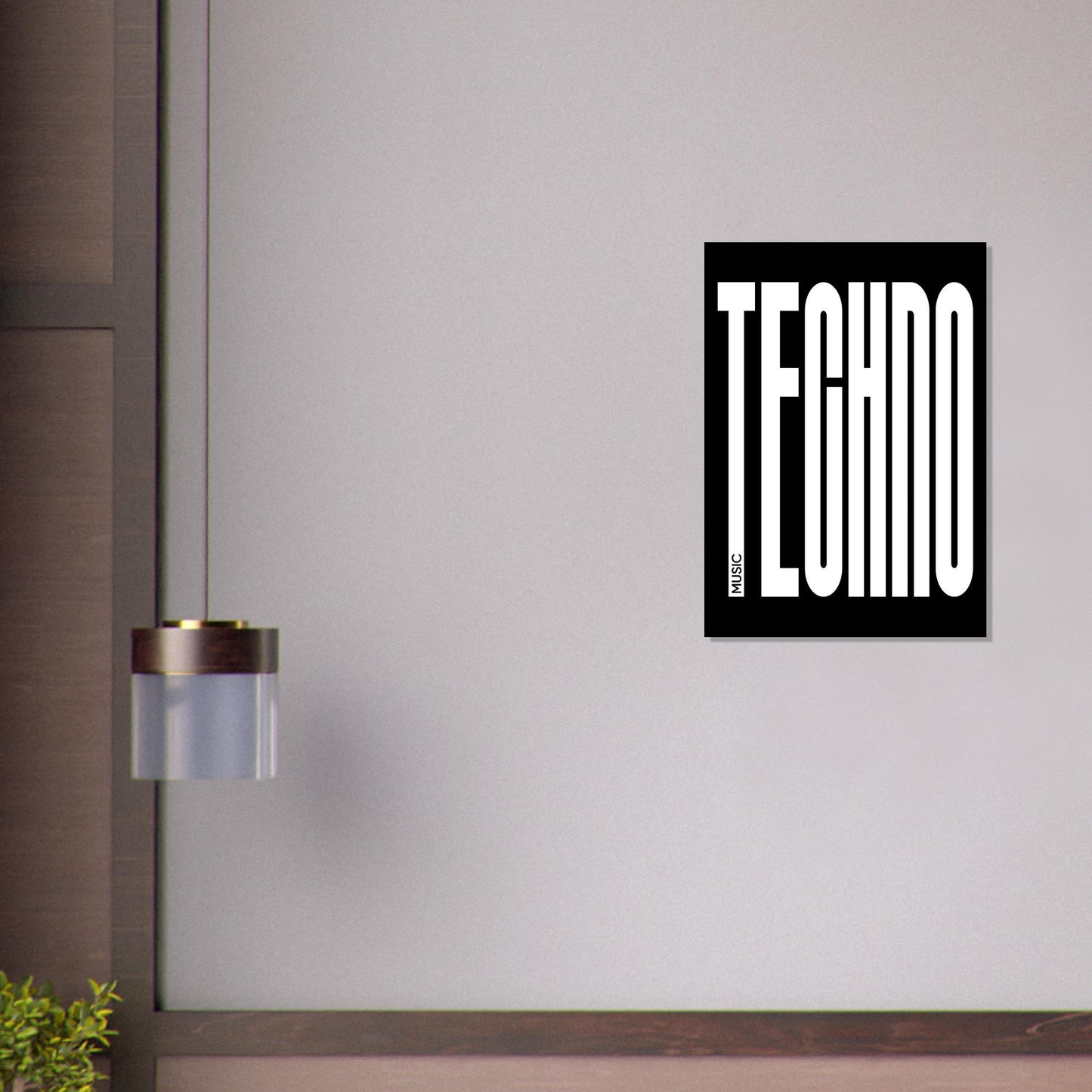 Music TECHNO - Premium Matte Paper Poster