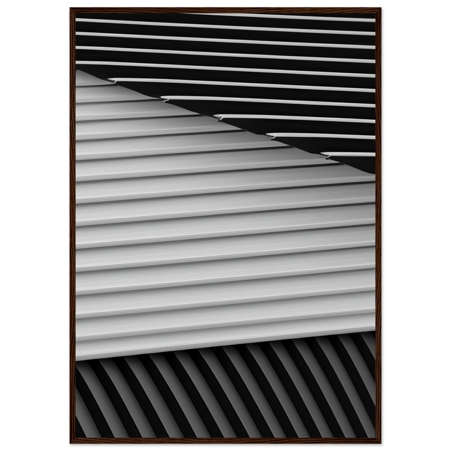 Smart 'Black & White' - Premium Matte Paper Wooden Framed Poster