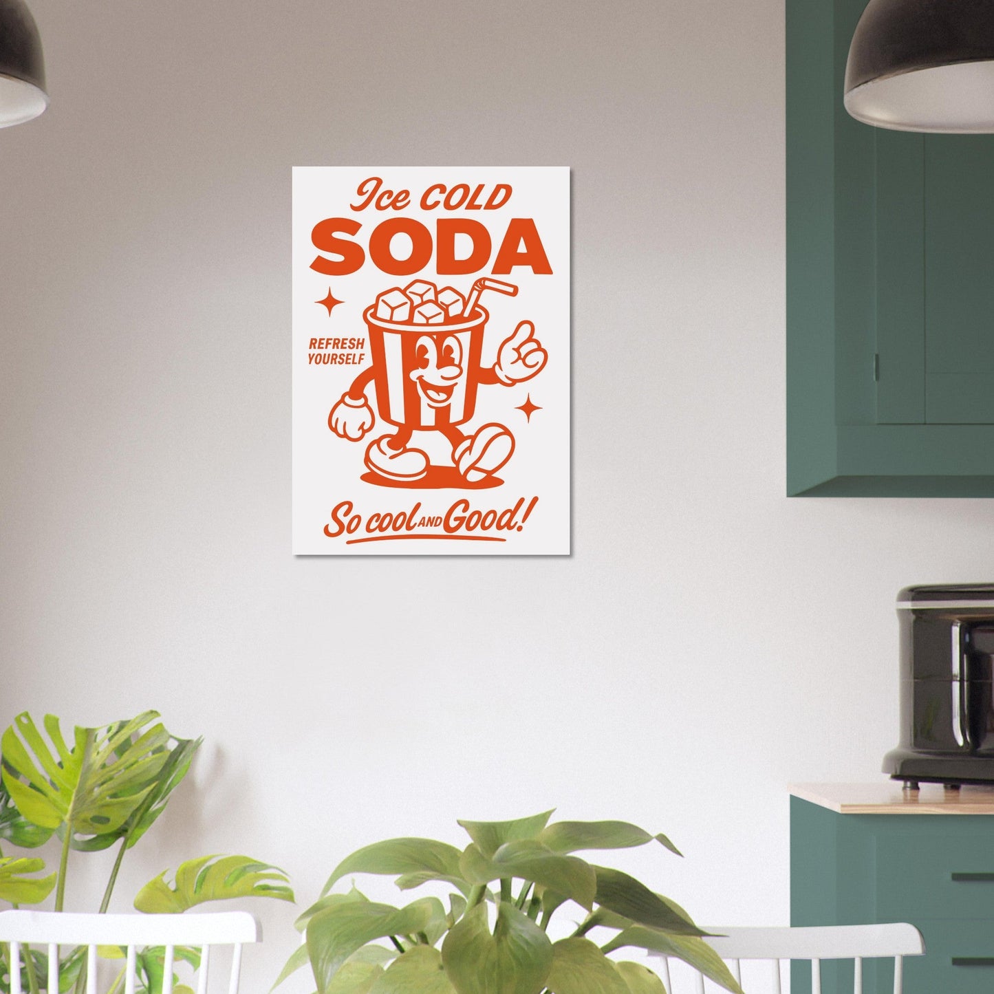 Food 'Ice Cold Soda' - Premium Matte Paper Poster