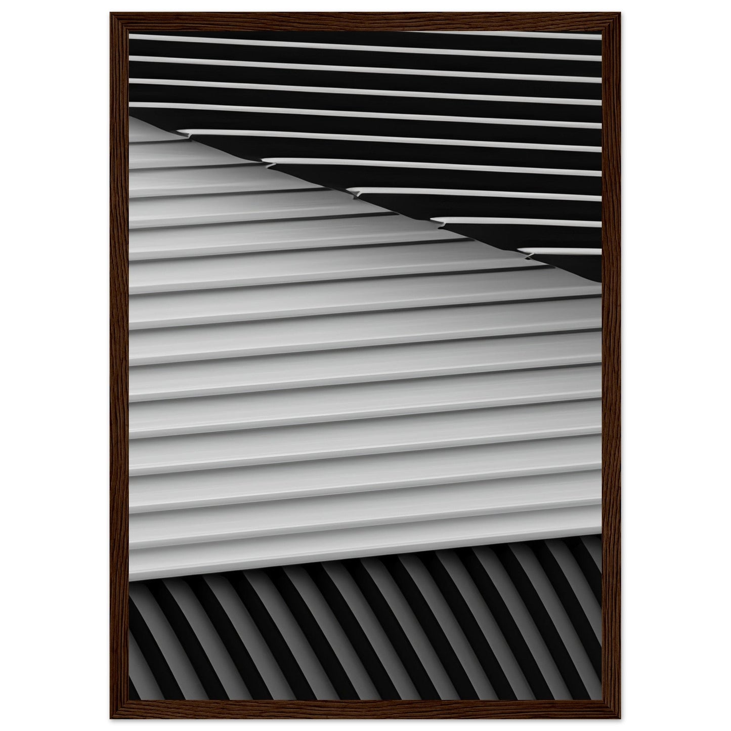 Smart 'Black & White' - Premium Matte Paper Wooden Framed Poster
