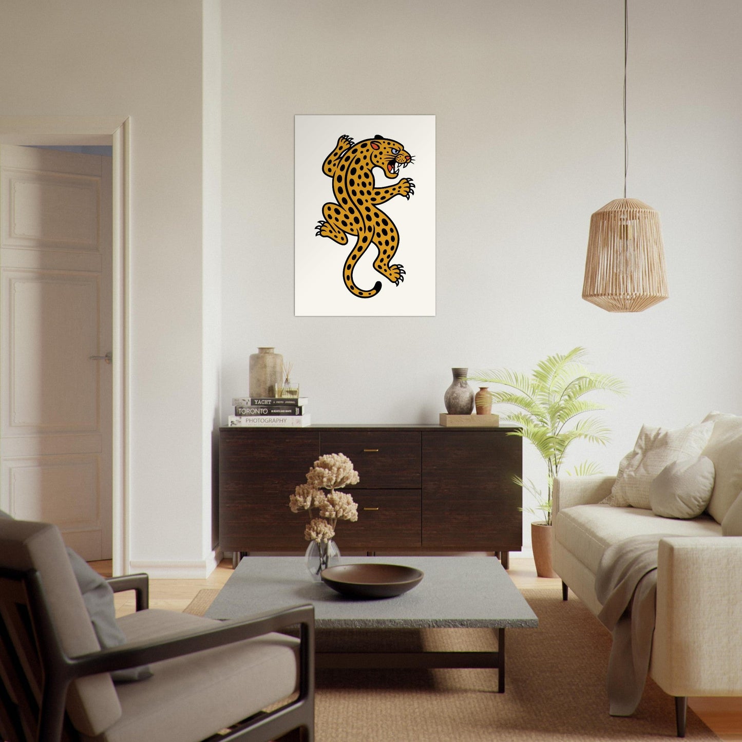Leopard Traditional - Premium Matte Paper Poster