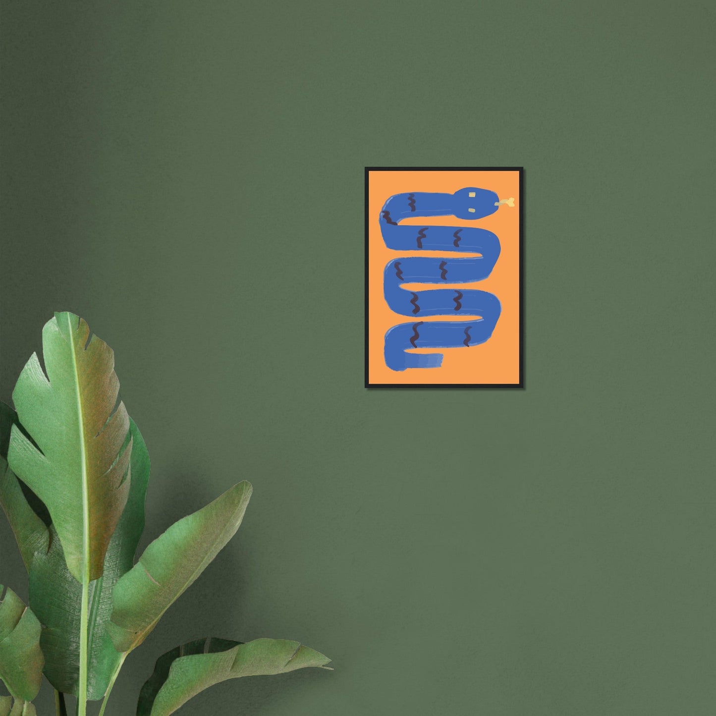 Animals 'I'm a Snake' - Premium Matte Paper Wooden Framed Poster