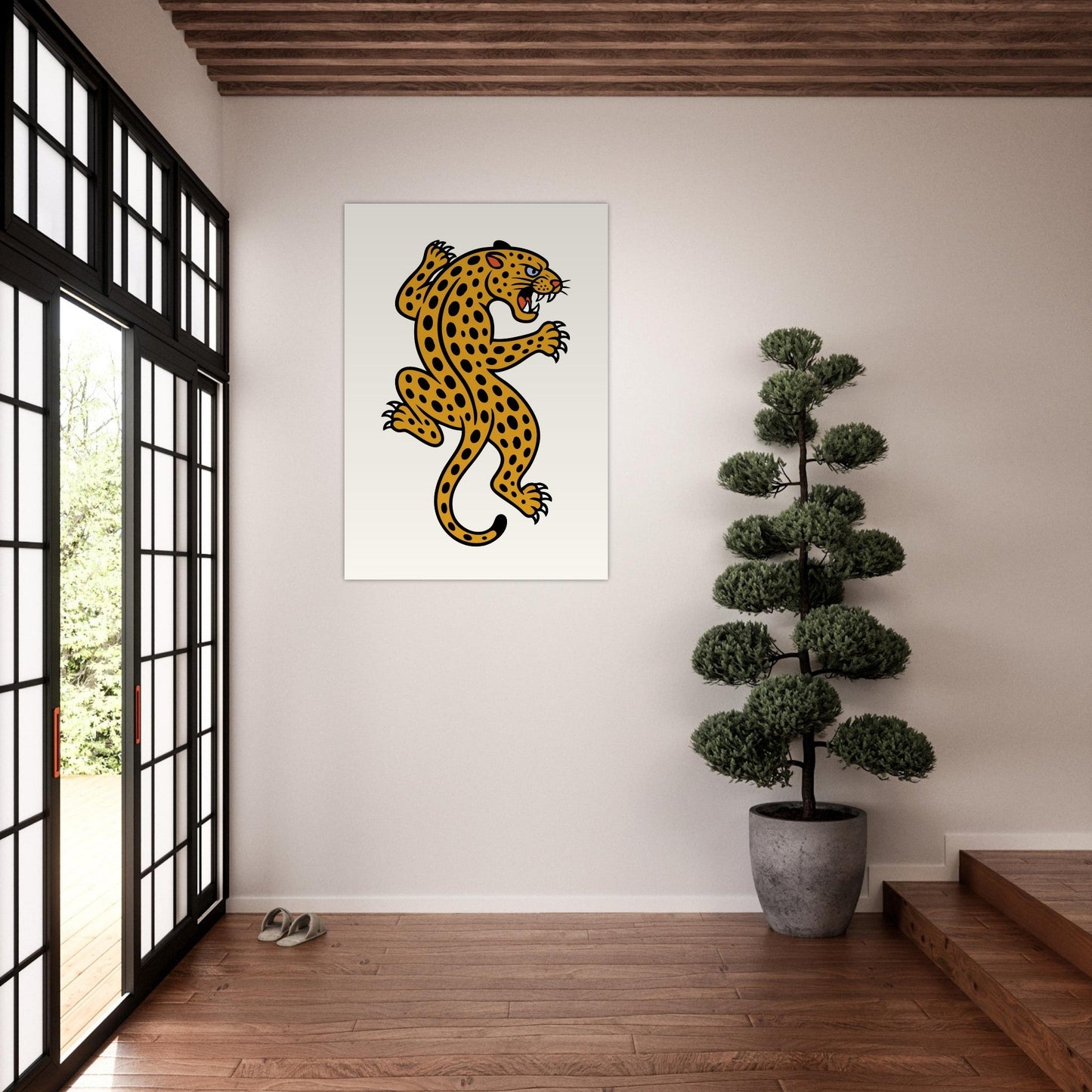 Leopard Traditional - Premium Matte Paper Poster