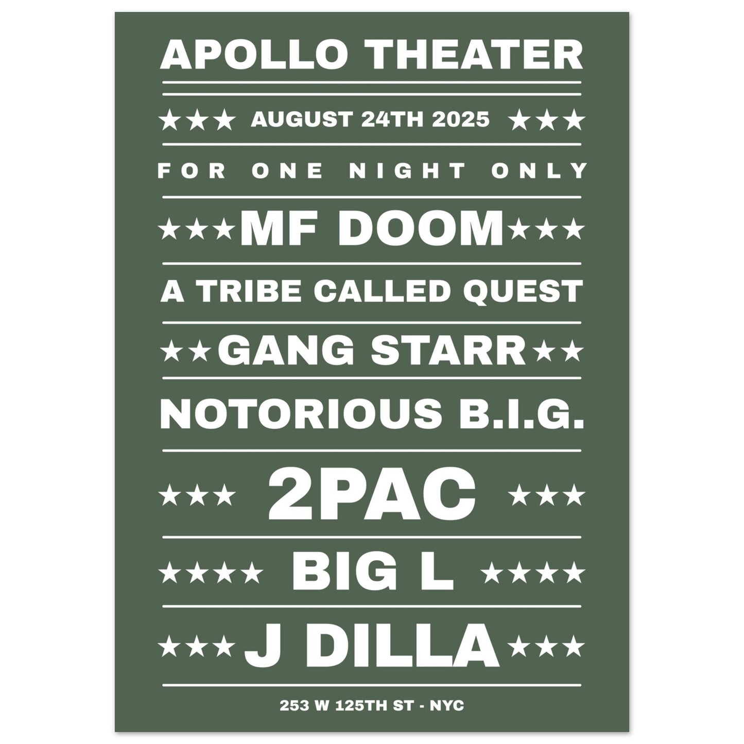 Sign 'Dream Hip Hop Gig' - Premium Matte Paper Poster