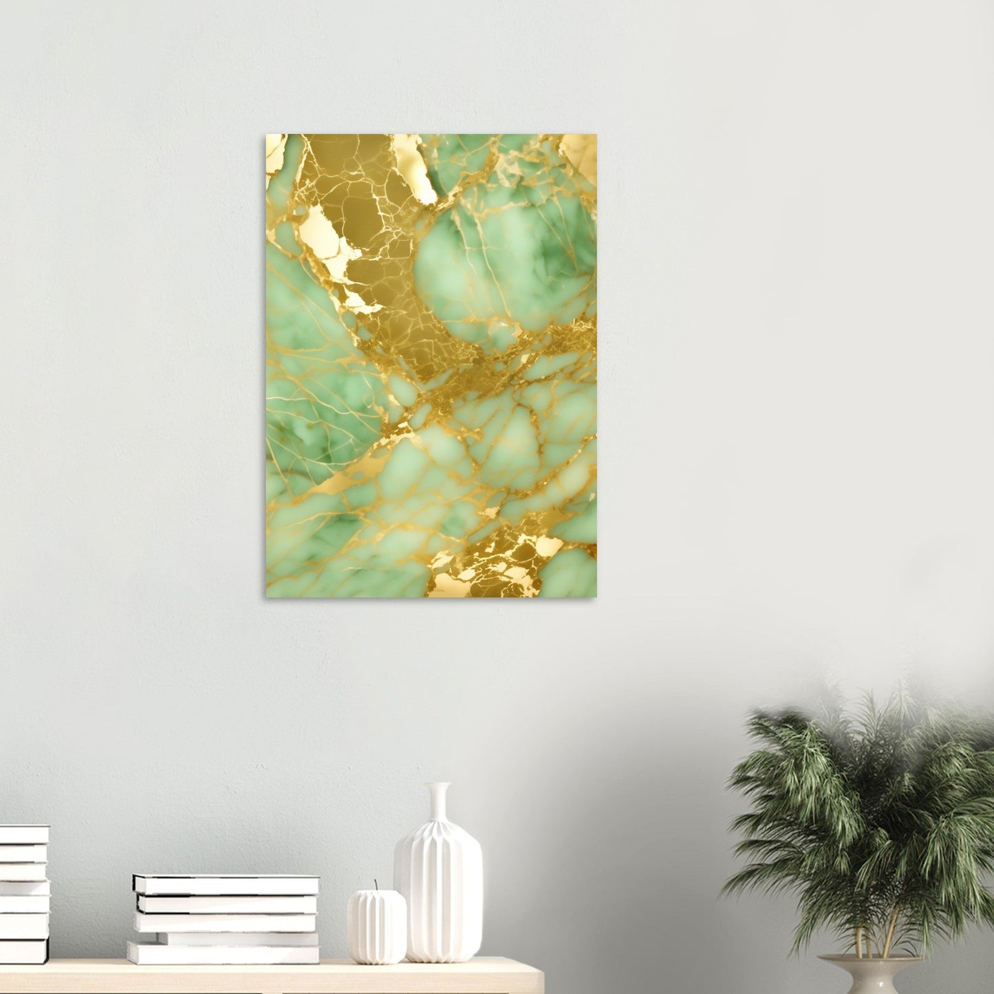 Marble 'Green & Gold' II - Premium Matte Paper Poster