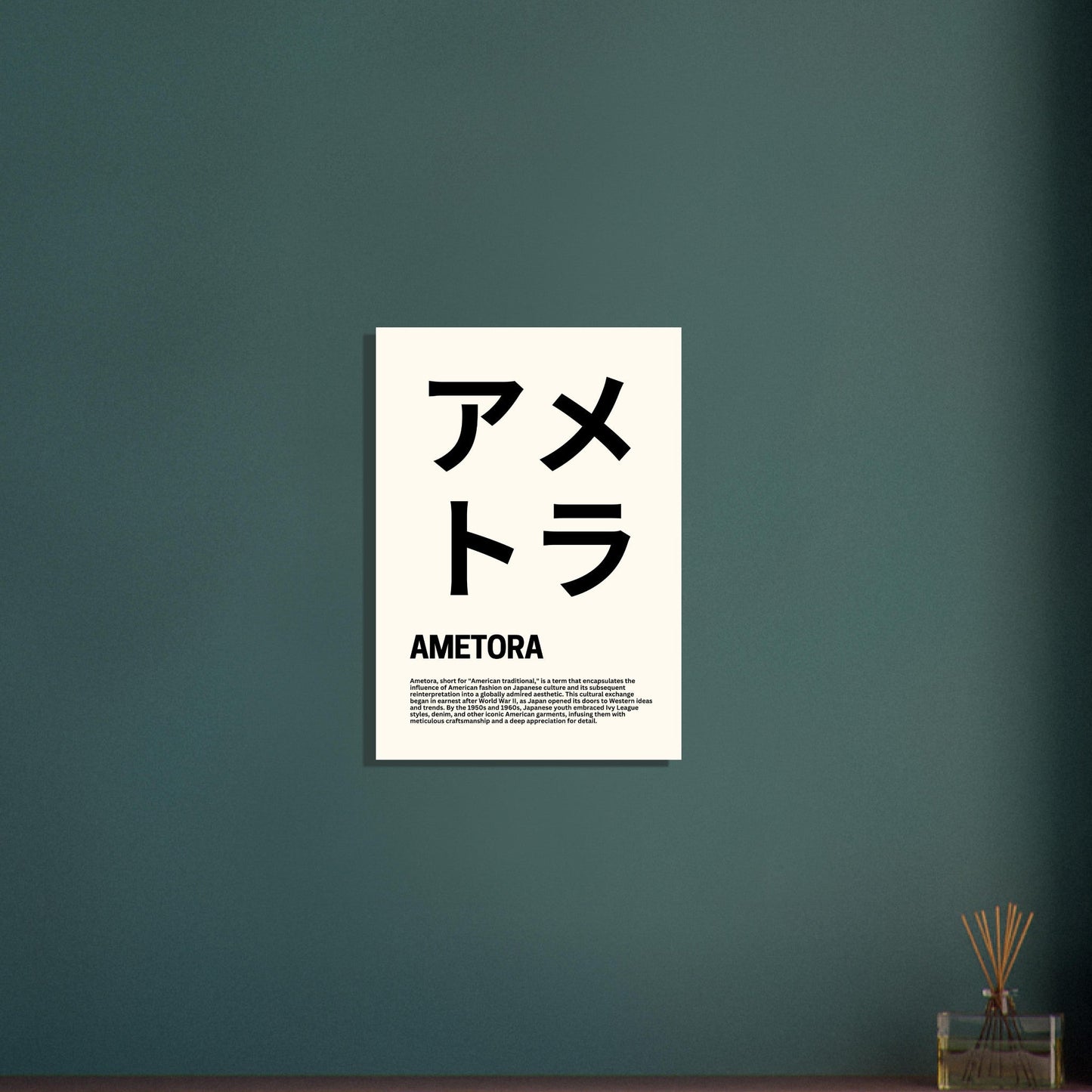 Japanese Fashion 'Ametora' - Premium Matte Paper Poster
