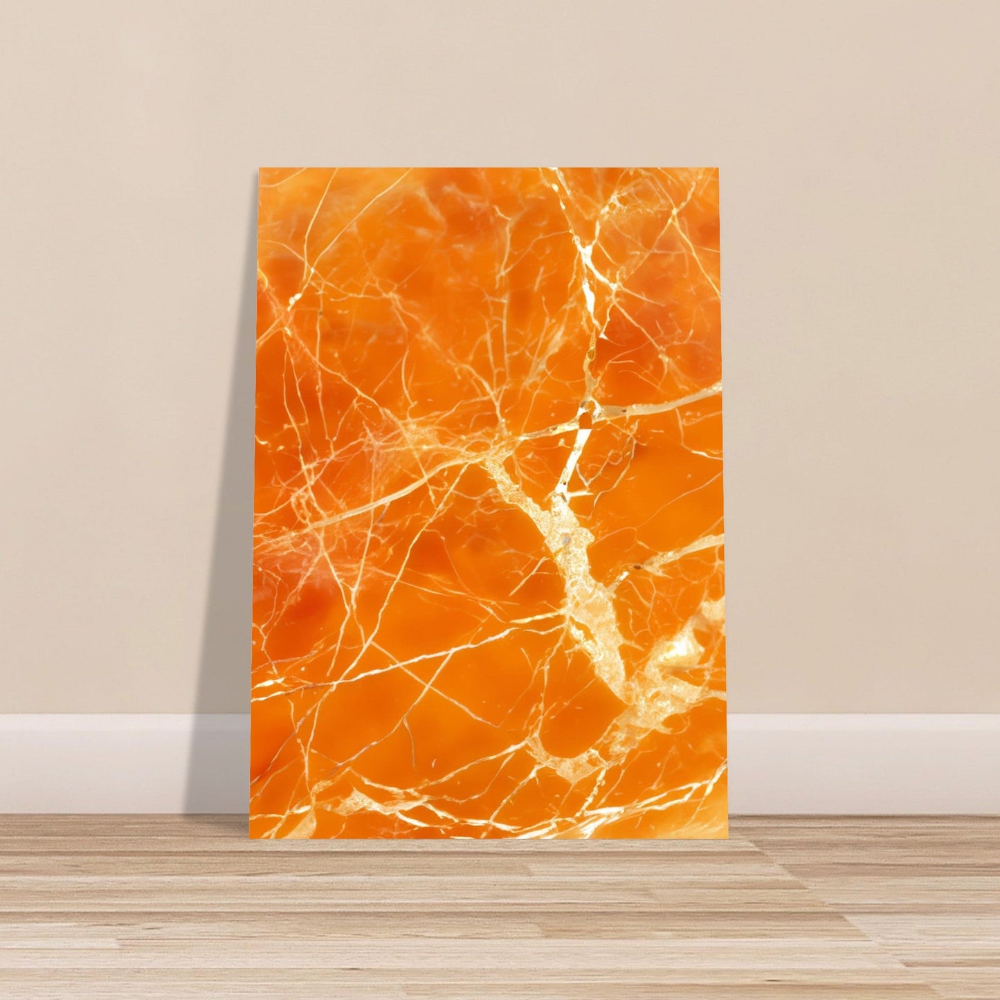 Marble 'Orange' - Premium Matte Paper Poster