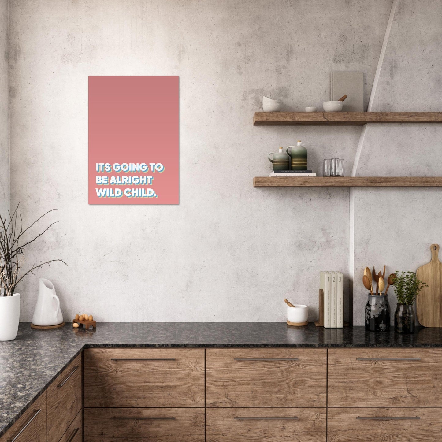 Sign 'Wild Child' - Premium Matte Paper Poster