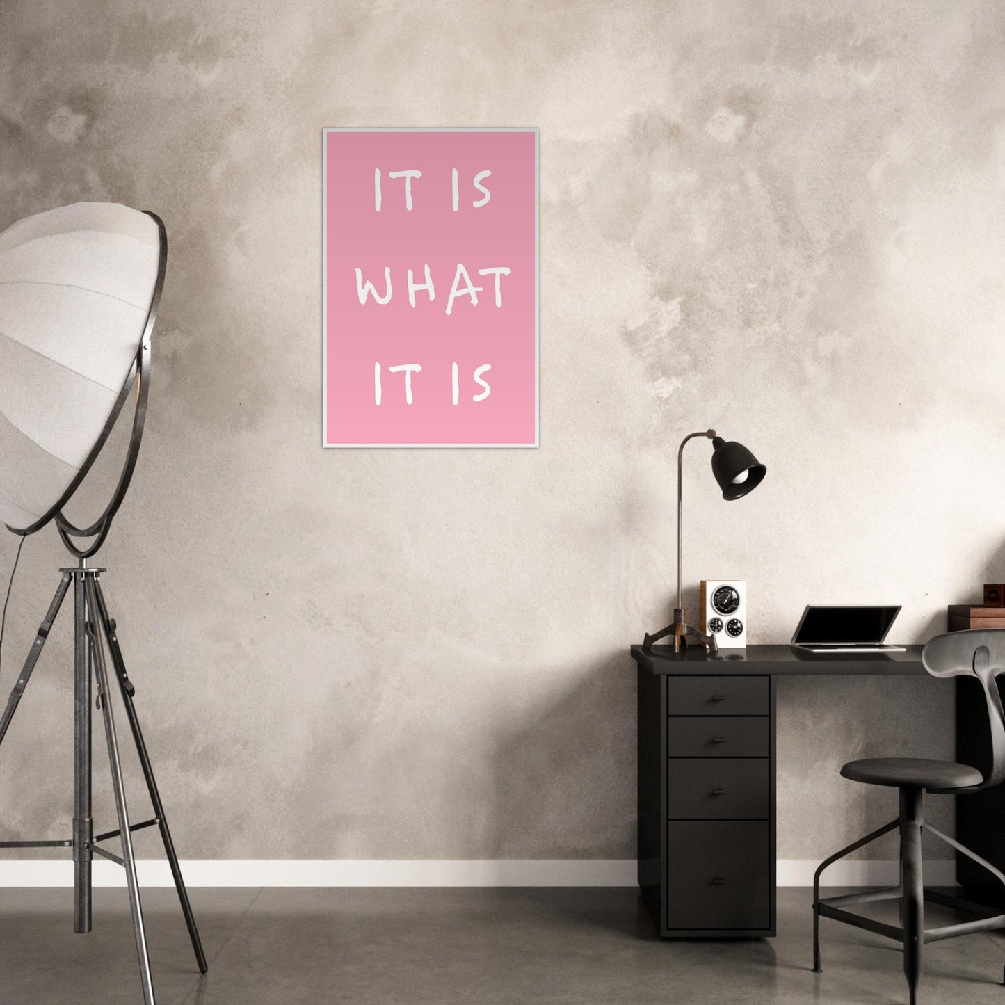 It is what it is - Premium Matte Paper Wooden Framed Poster