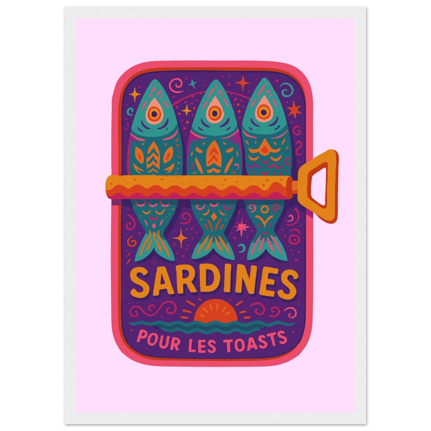 Food 'Sardines' - Premium Matte Paper Wooden Framed Poster