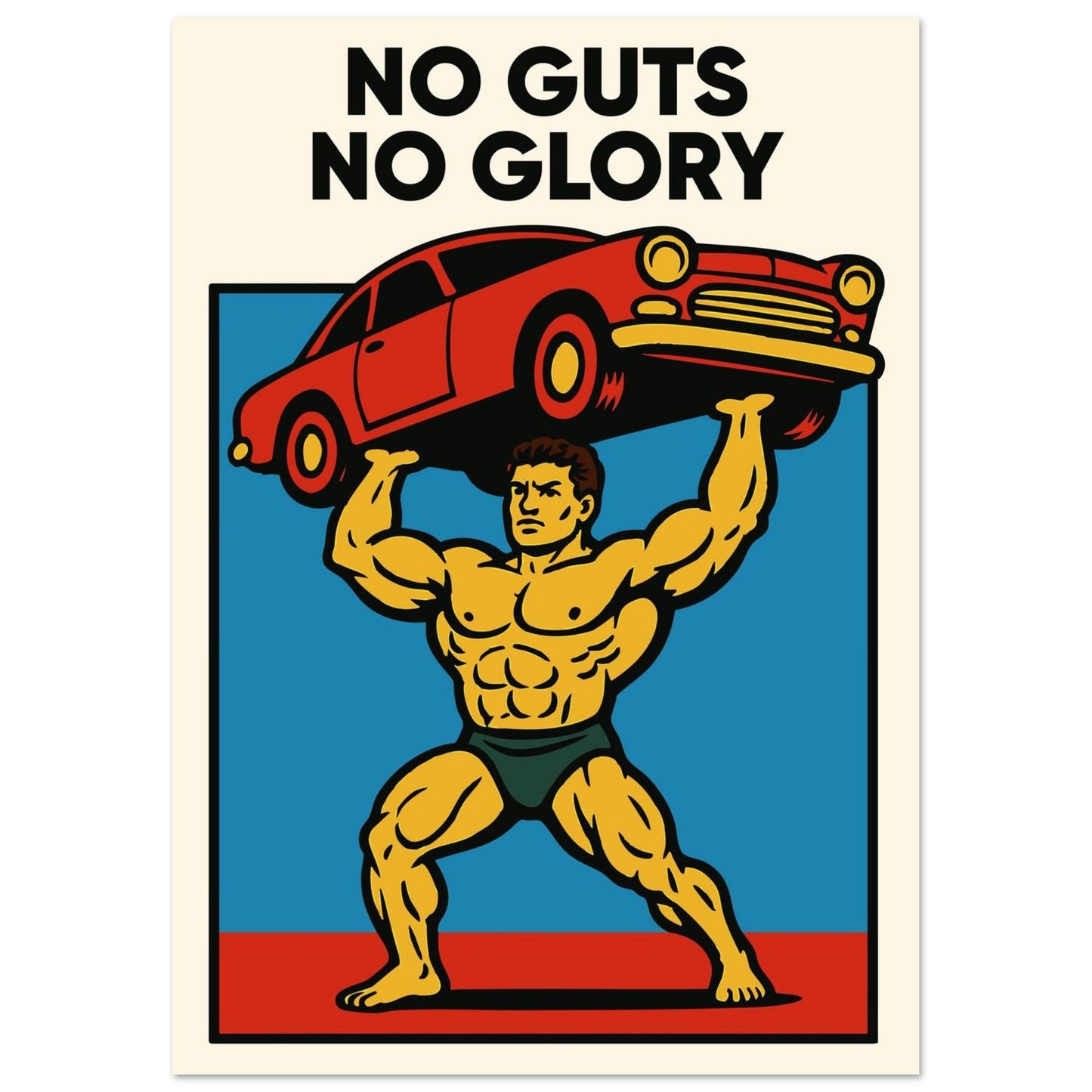 NO GUTS NO GLORY - Premium Matte Paper Poster