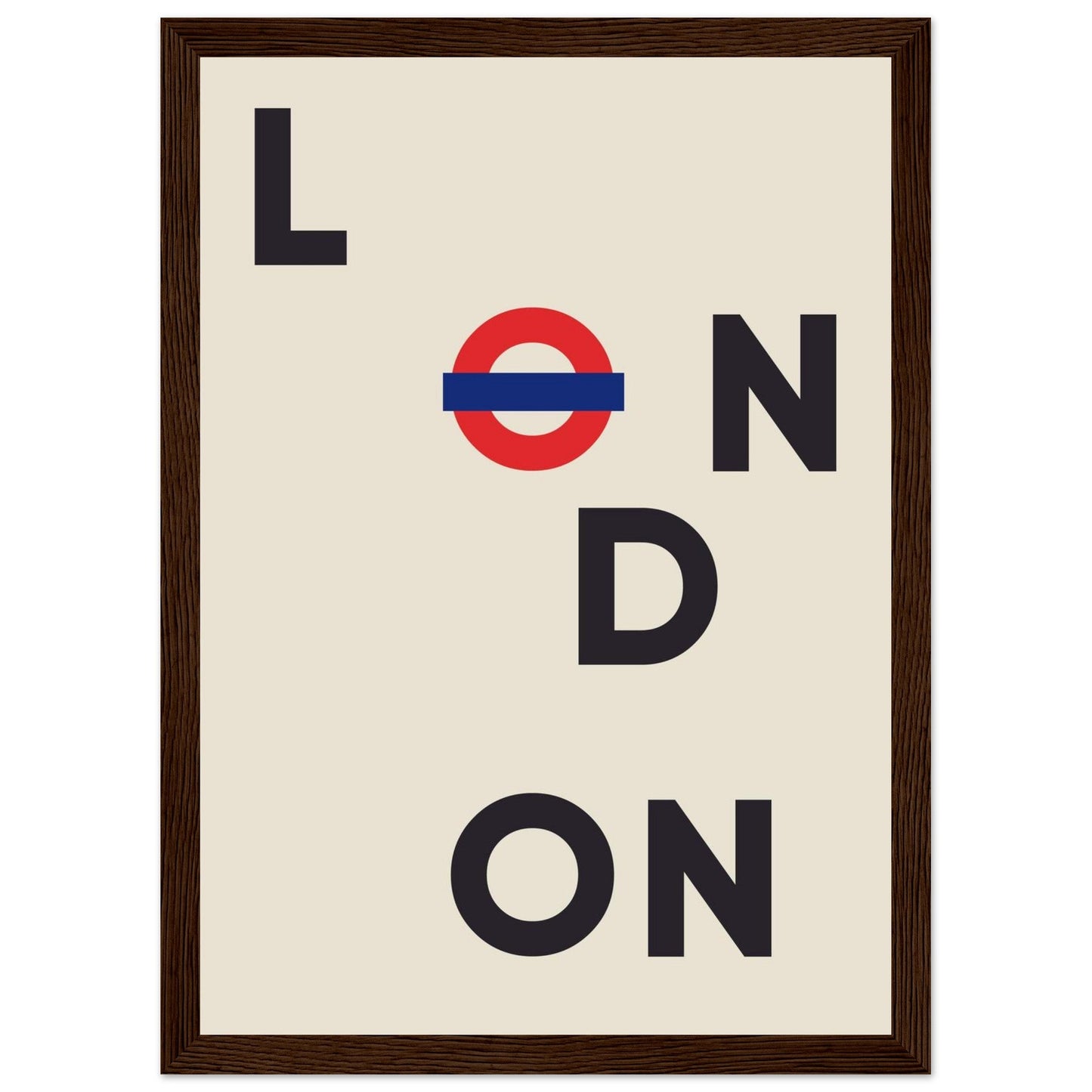 Cities/ Places 'London' - Premium Matte Paper Wooden Framed Poster