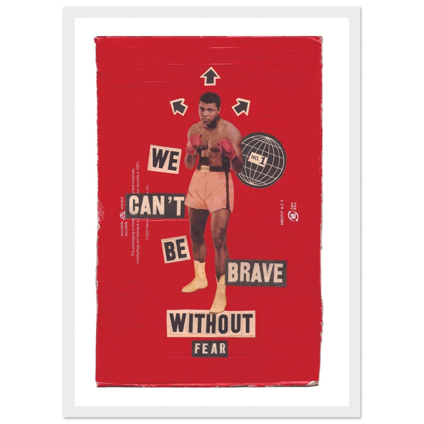Ed Dickinson 'Brave Without Fear' - Premium Matte Paper Wooden Framed Poster