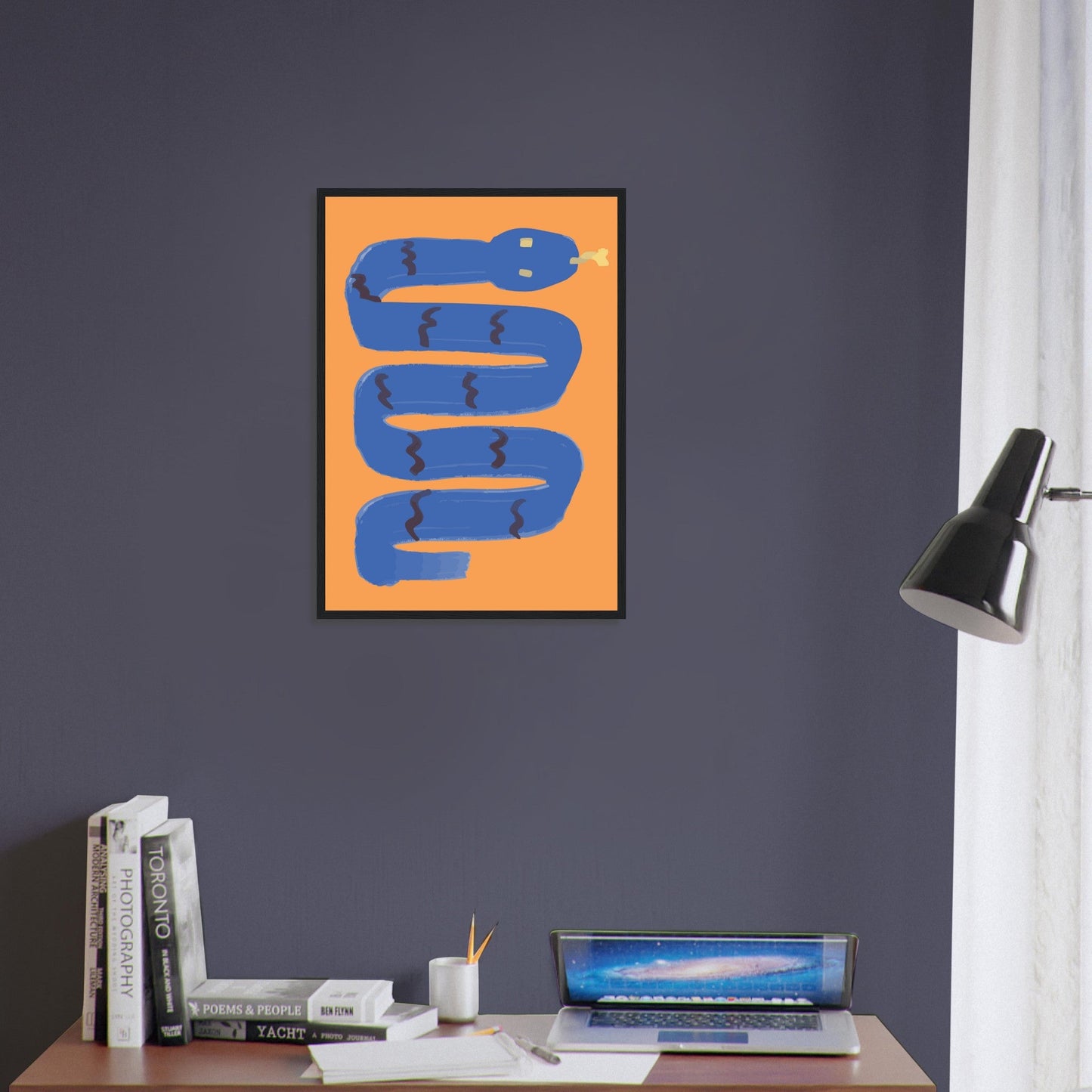 Animals 'I'm a Snake' - Premium Matte Paper Wooden Framed Poster