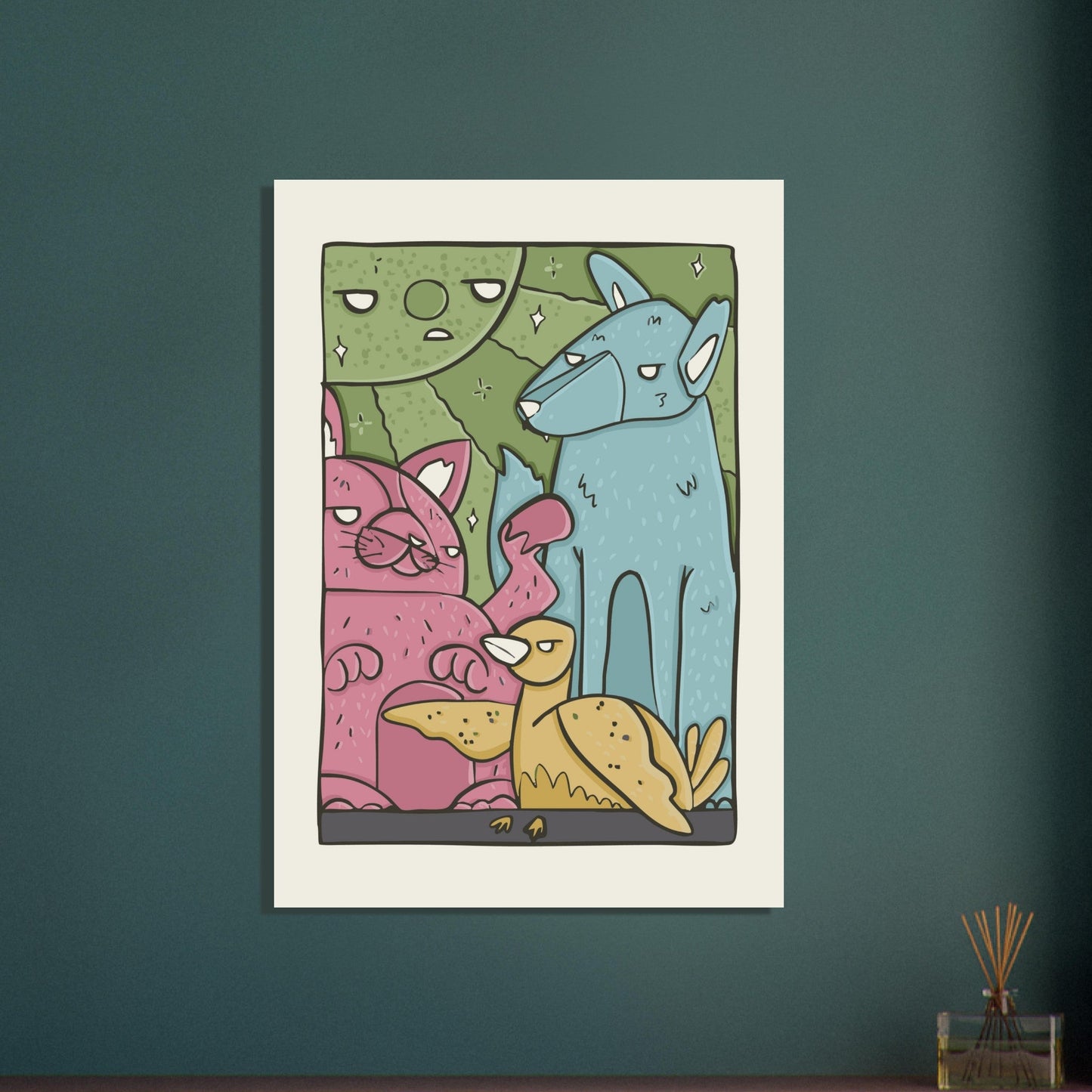 Animals 'The Crew' - Premium Matte Paper Poster