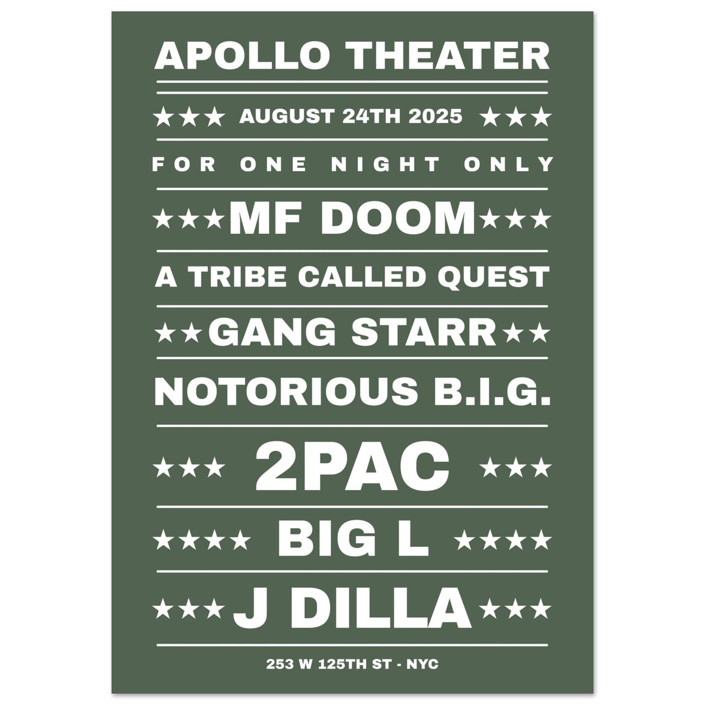 Sign 'Dream Hip Hop Gig' - Premium Matte Paper Poster