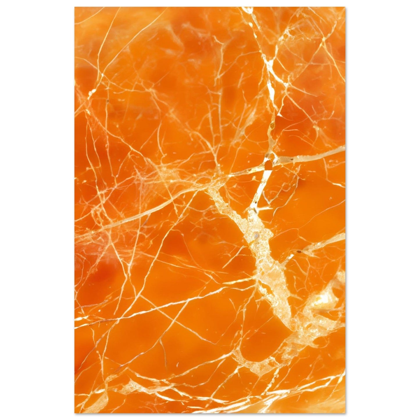 Marble 'Orange' - Premium Matte Paper Poster