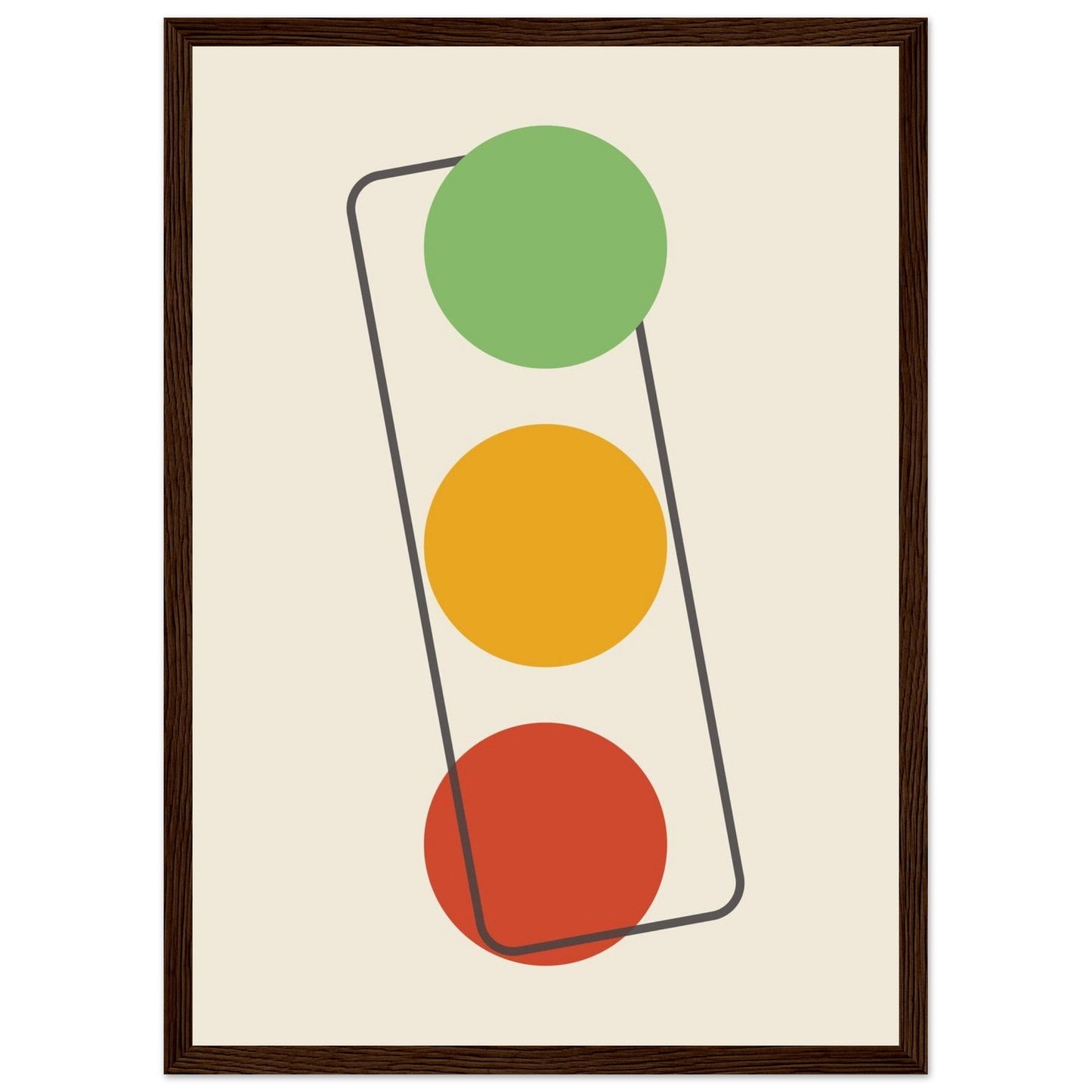 Sign 'The Lights' - Premium Matte Paper Wooden Framed Poster