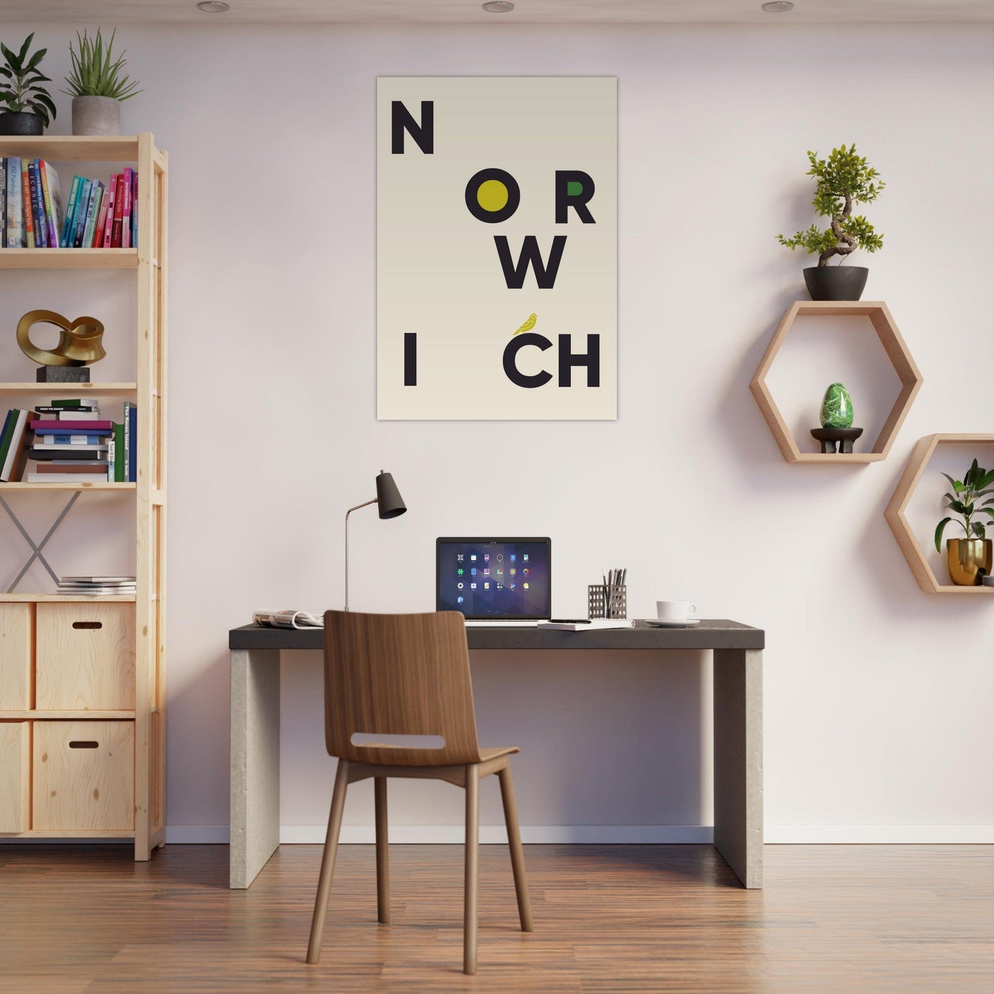 Cities/ Places 'Norwich' - Premium Matte Paper Poster