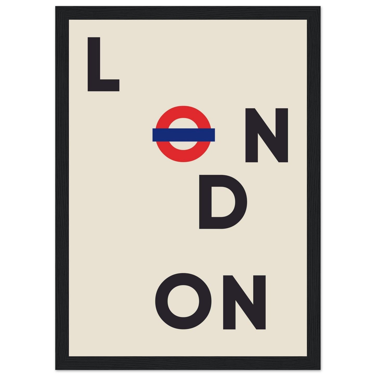 Cities/ Places 'London' - Premium Matte Paper Wooden Framed Poster
