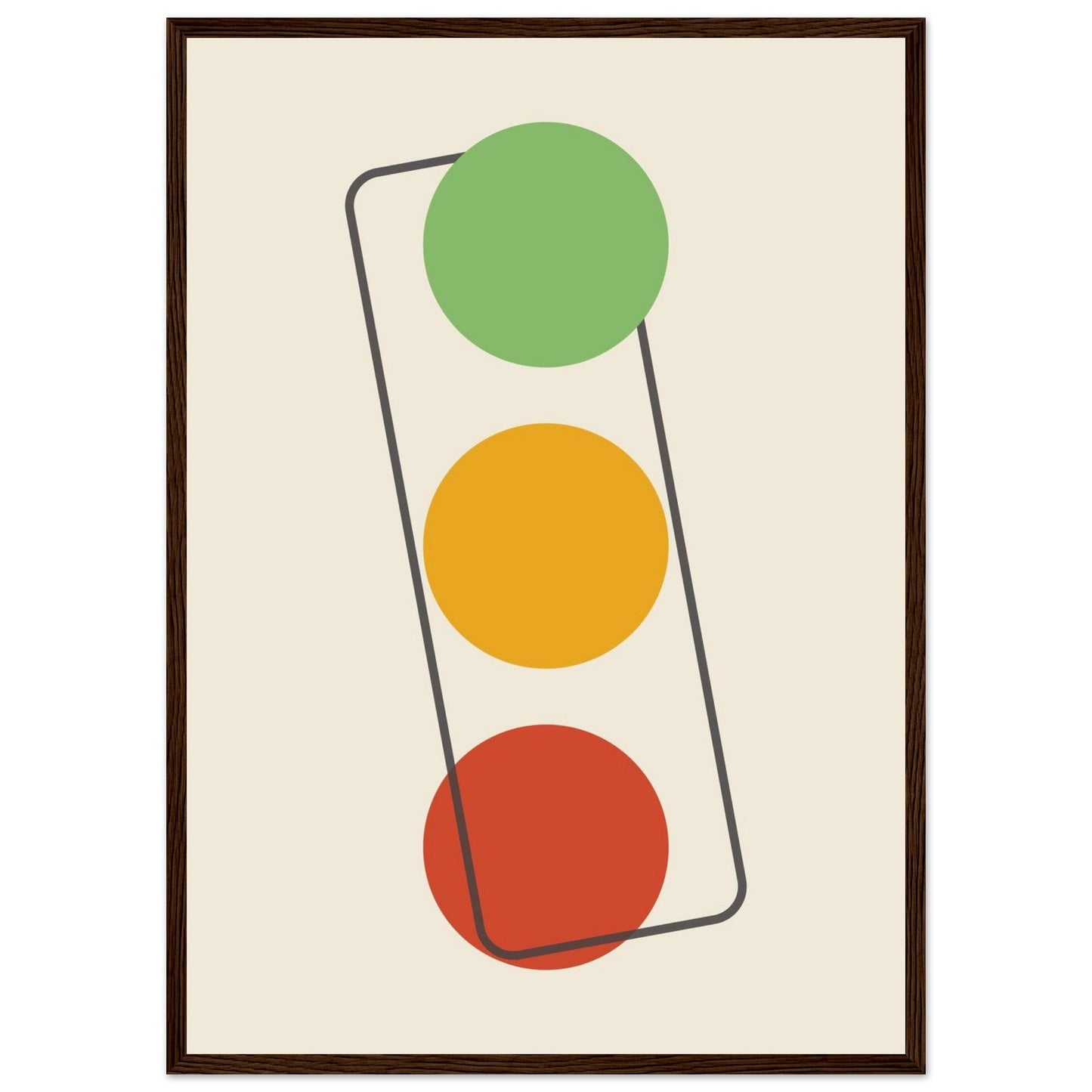 Sign 'The Lights' - Premium Matte Paper Wooden Framed Poster