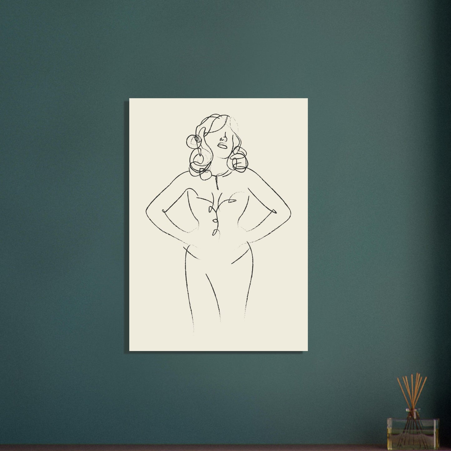 Line Art 'Sabrina' - Premium Matte Paper Poster
