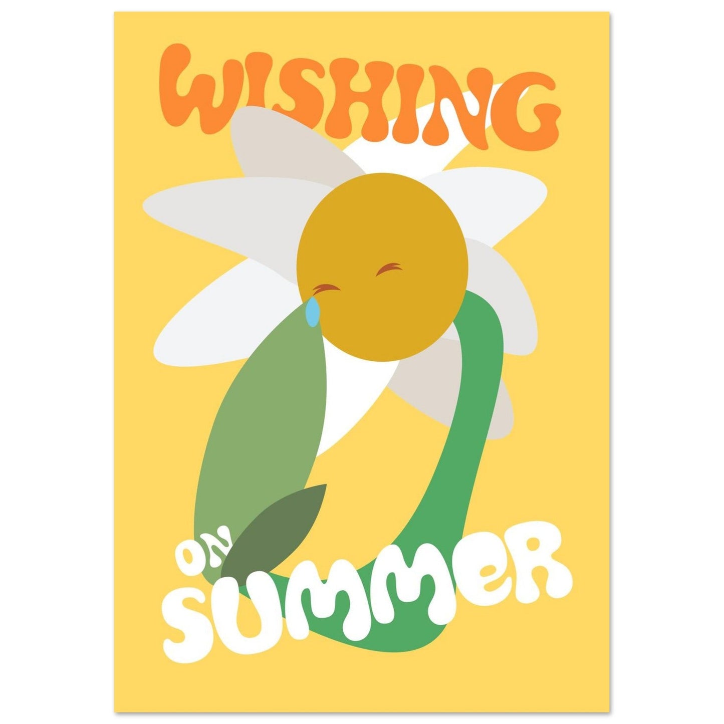 Flowers 'Wishing on Summer' - Premium Matte Paper Poster