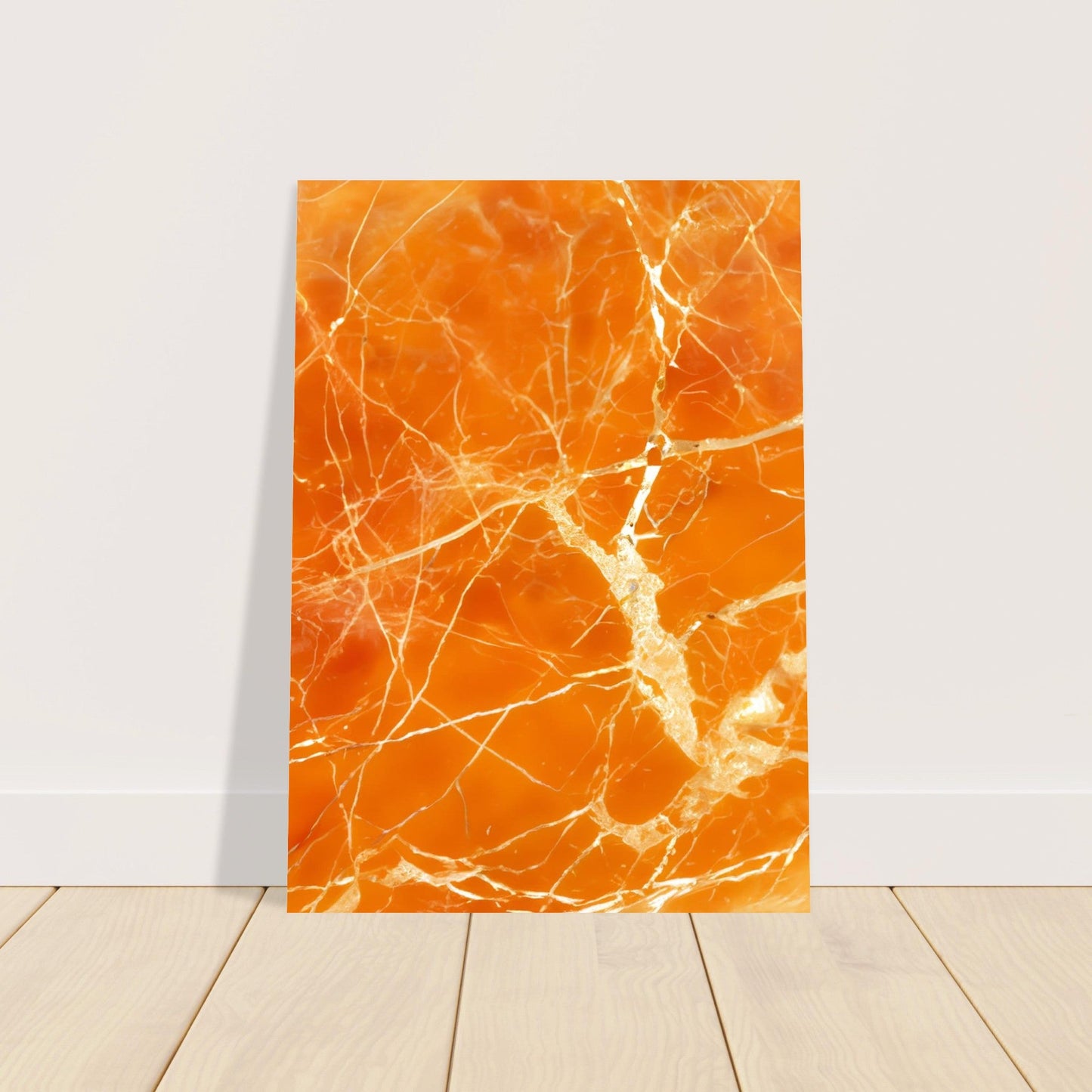 Marble 'Orange' - Premium Matte Paper Poster