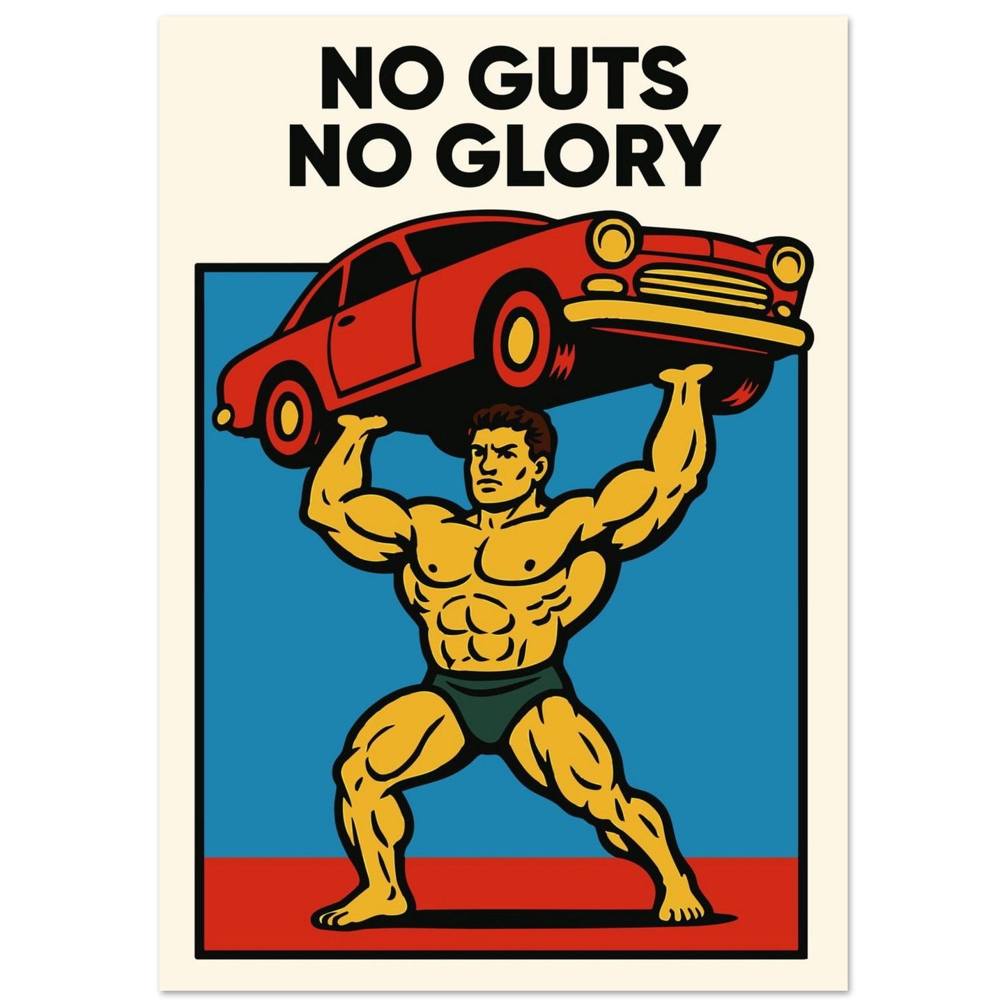 NO GUTS NO GLORY - Premium Matte Paper Poster