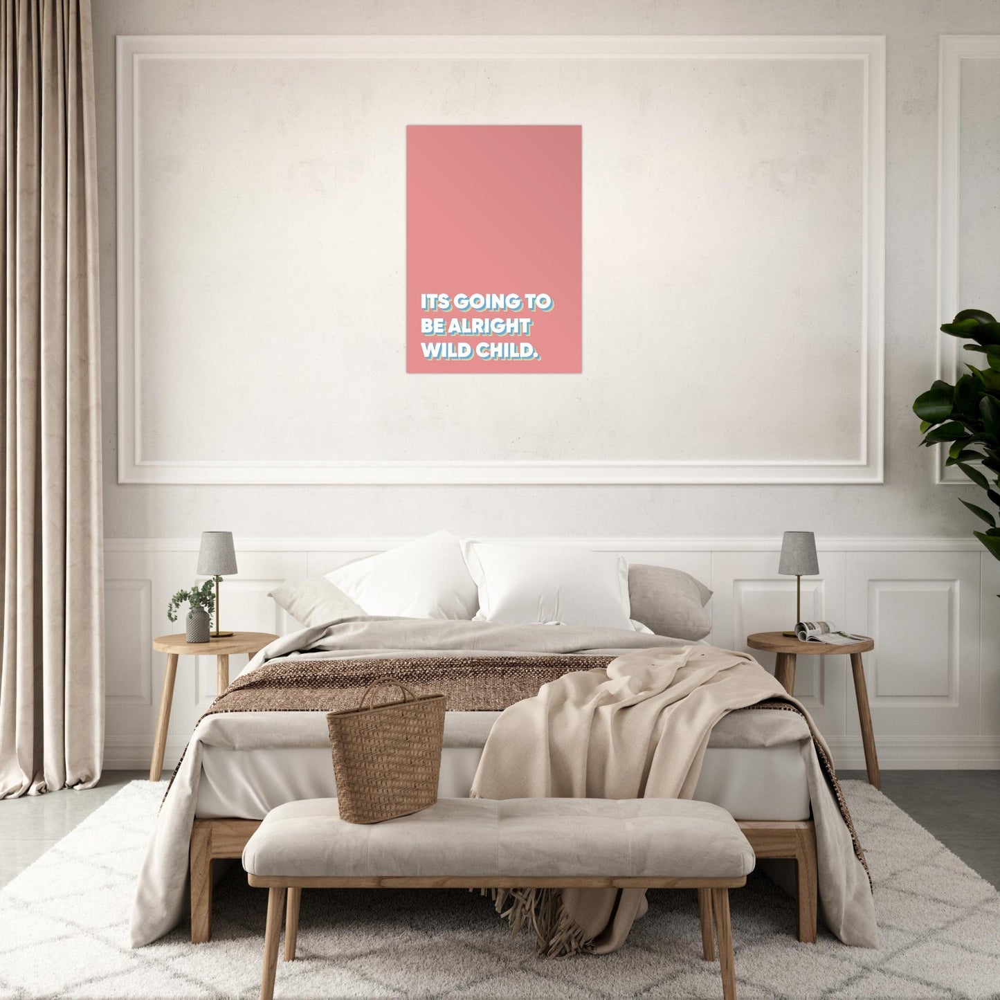 Sign 'Wild Child' - Premium Matte Paper Poster