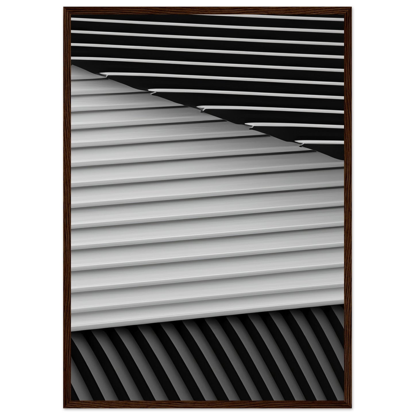 Smart 'Black & White' - Premium Matte Paper Wooden Framed Poster