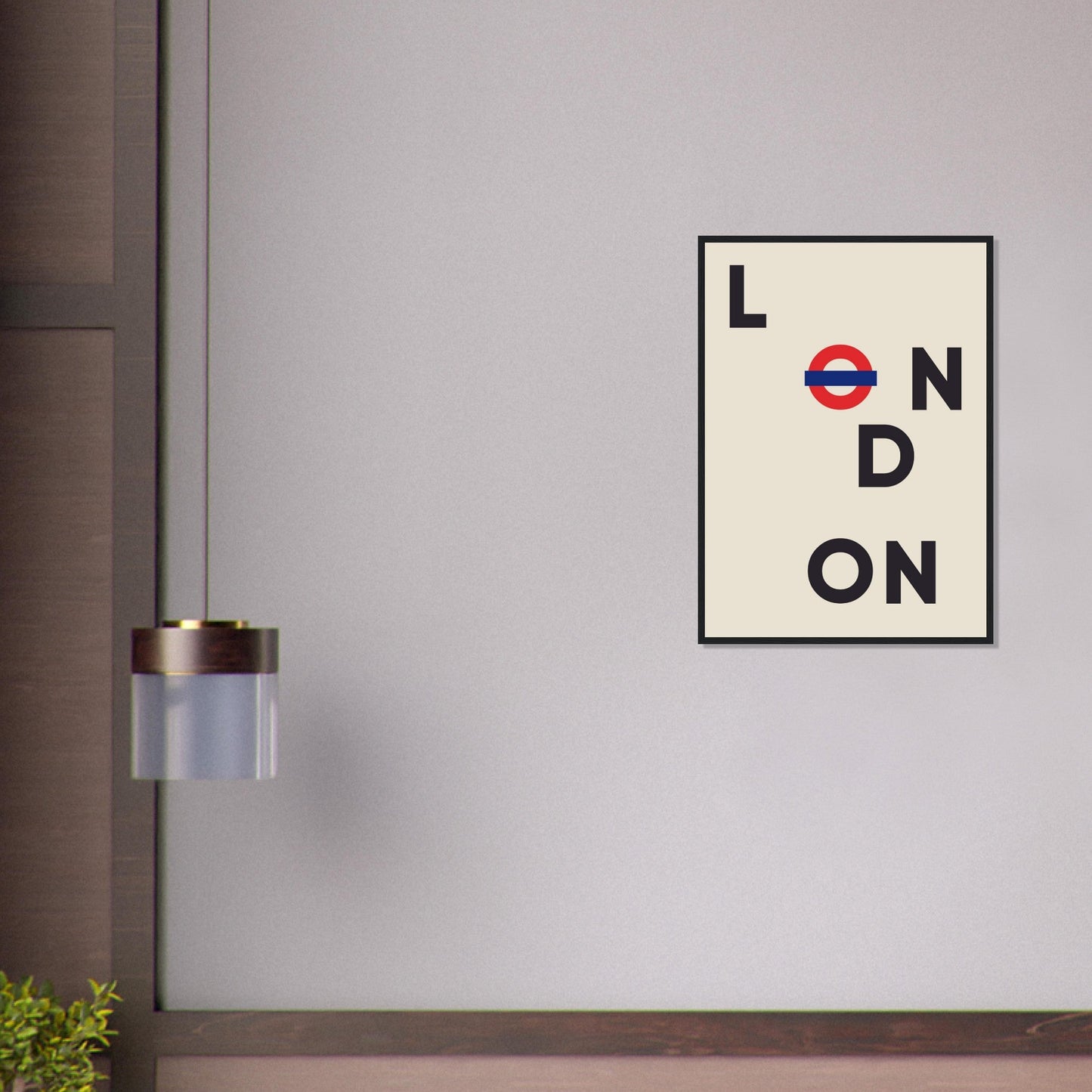 Cities/ Places 'London' - Premium Matte Paper Wooden Framed Poster