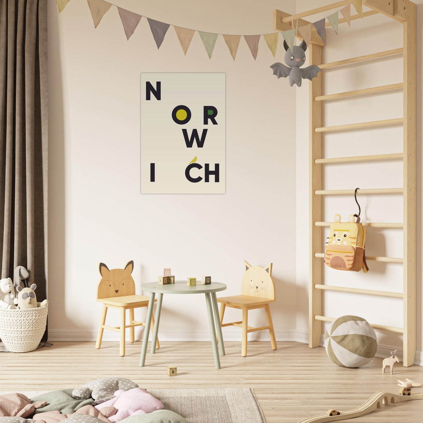 Cities/ Places 'Norwich' - Premium Matte Paper Poster