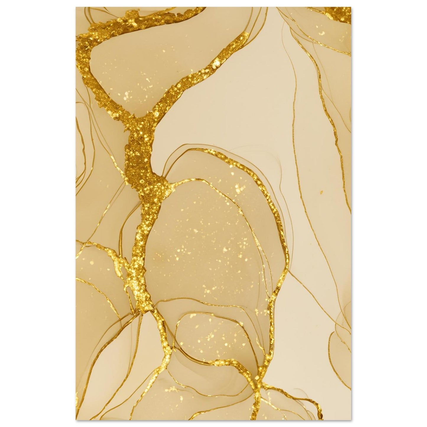 Marble 'Gold' - Premium Matte Paper Poster