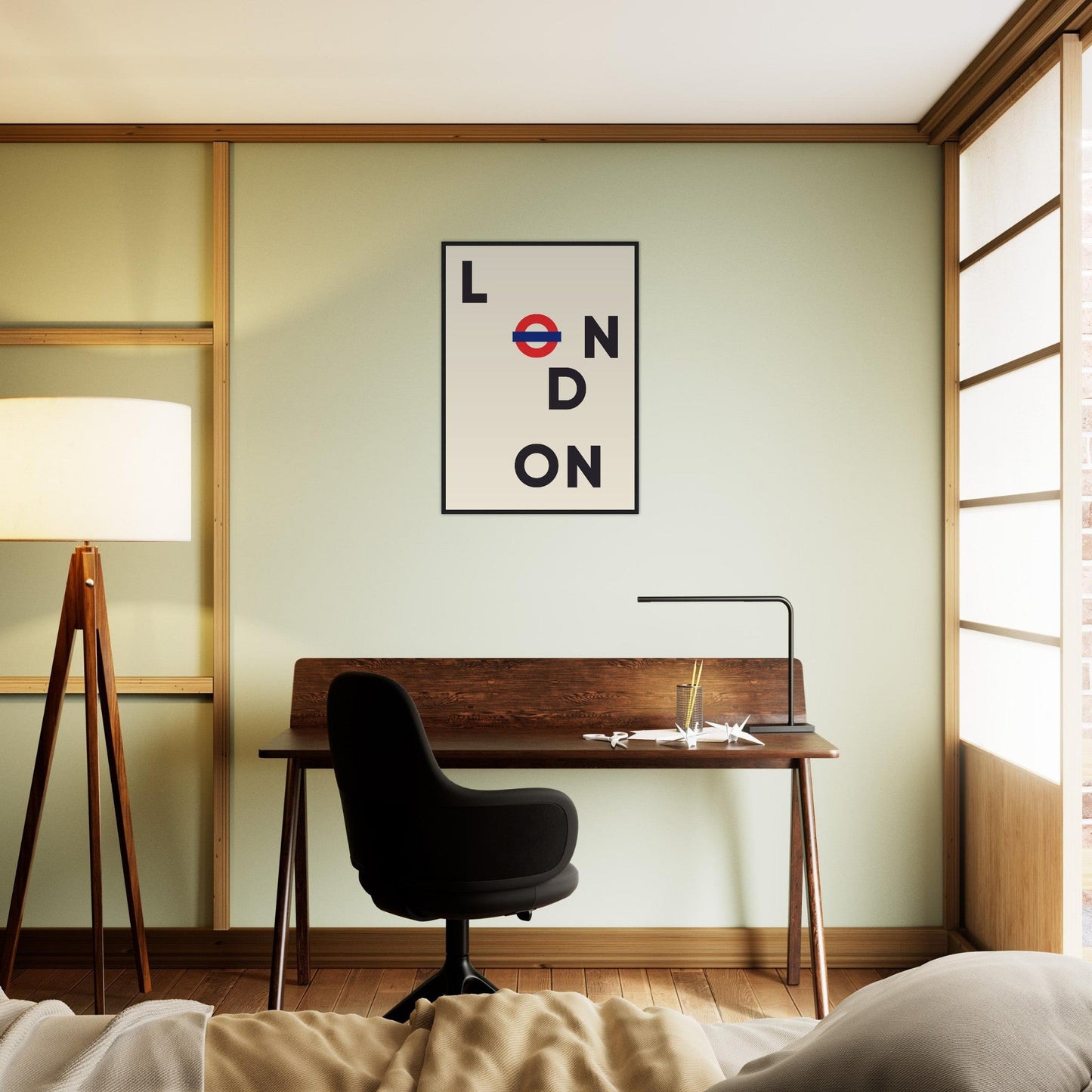 Cities/ Places 'London' - Premium Matte Paper Wooden Framed Poster