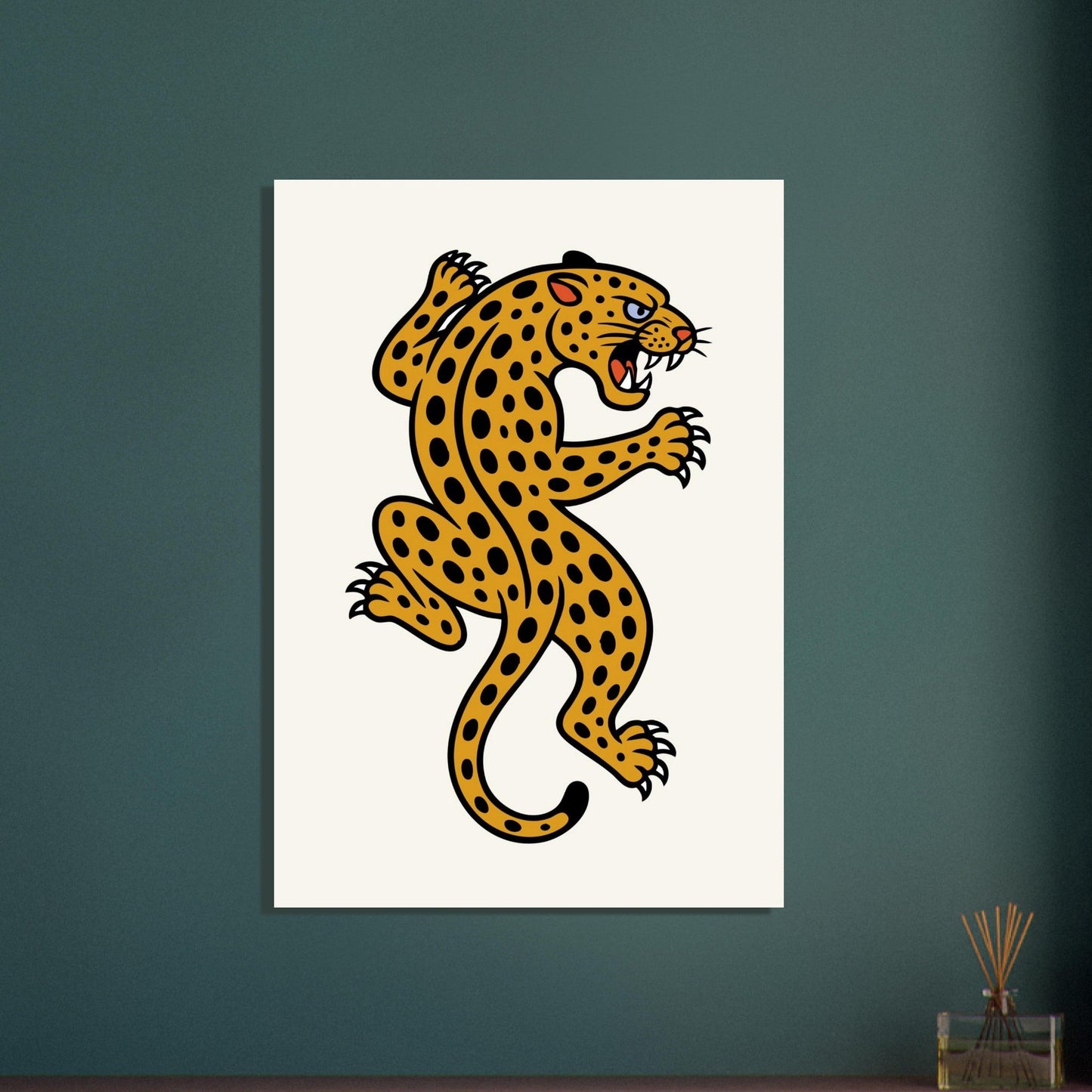 Leopard Traditional - Premium Matte Paper Poster